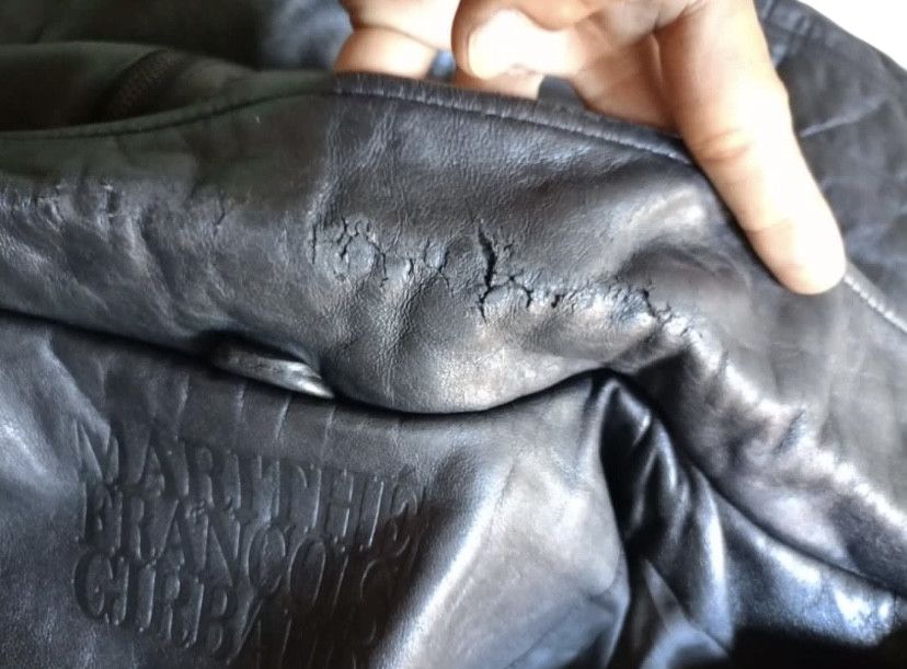 Marithe + Francois Girbaud Vintage Marithe Francois Girbaud emboss logo leather jacket Size US L / EU 52-54 / 3 - 7 Thumbnail