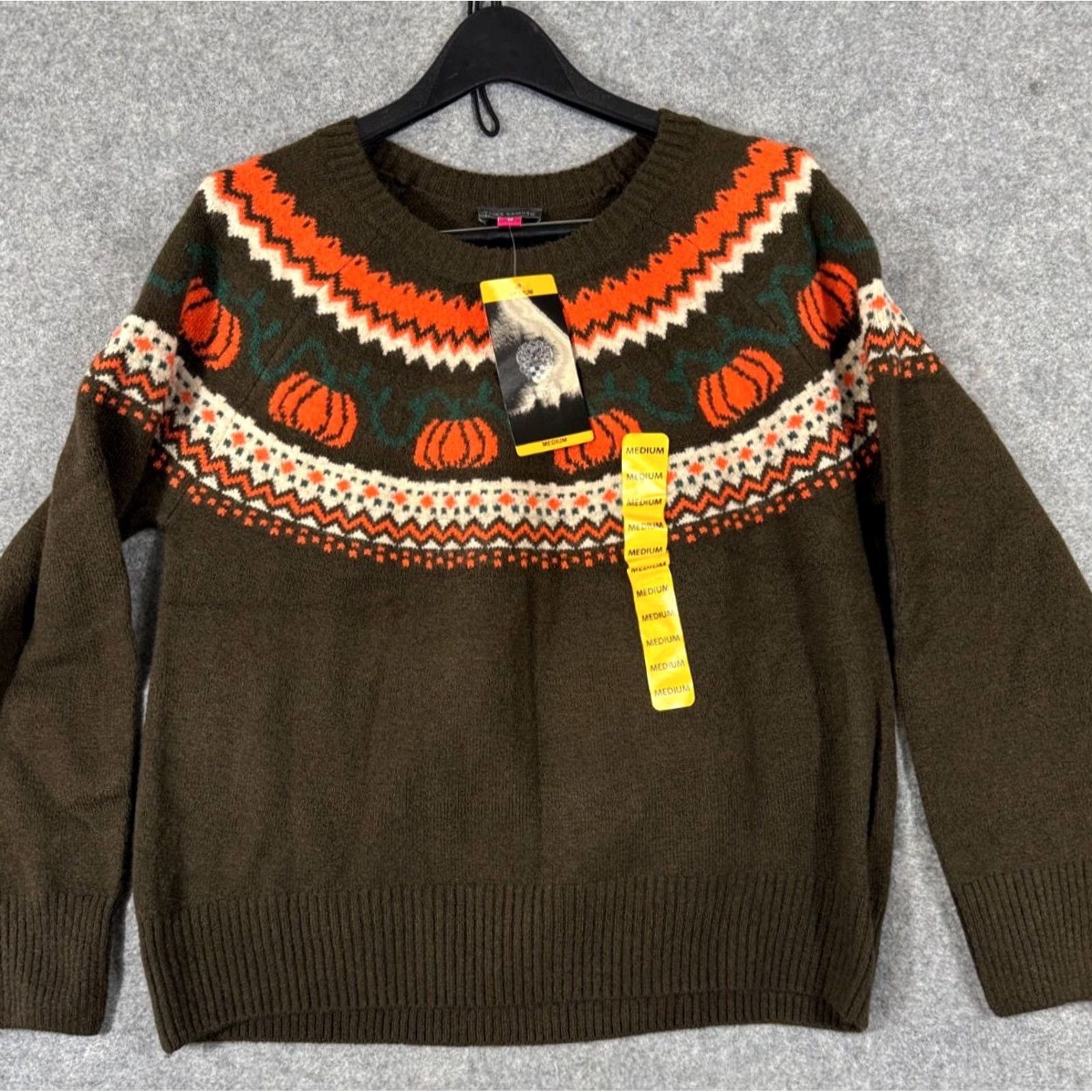 Vince Camuto Vince Camuto Pullover Sweater Womens M Brown Halloween Holiday NWT Size M / US 6-8 / IT 42-44 - 2 Thumbnail