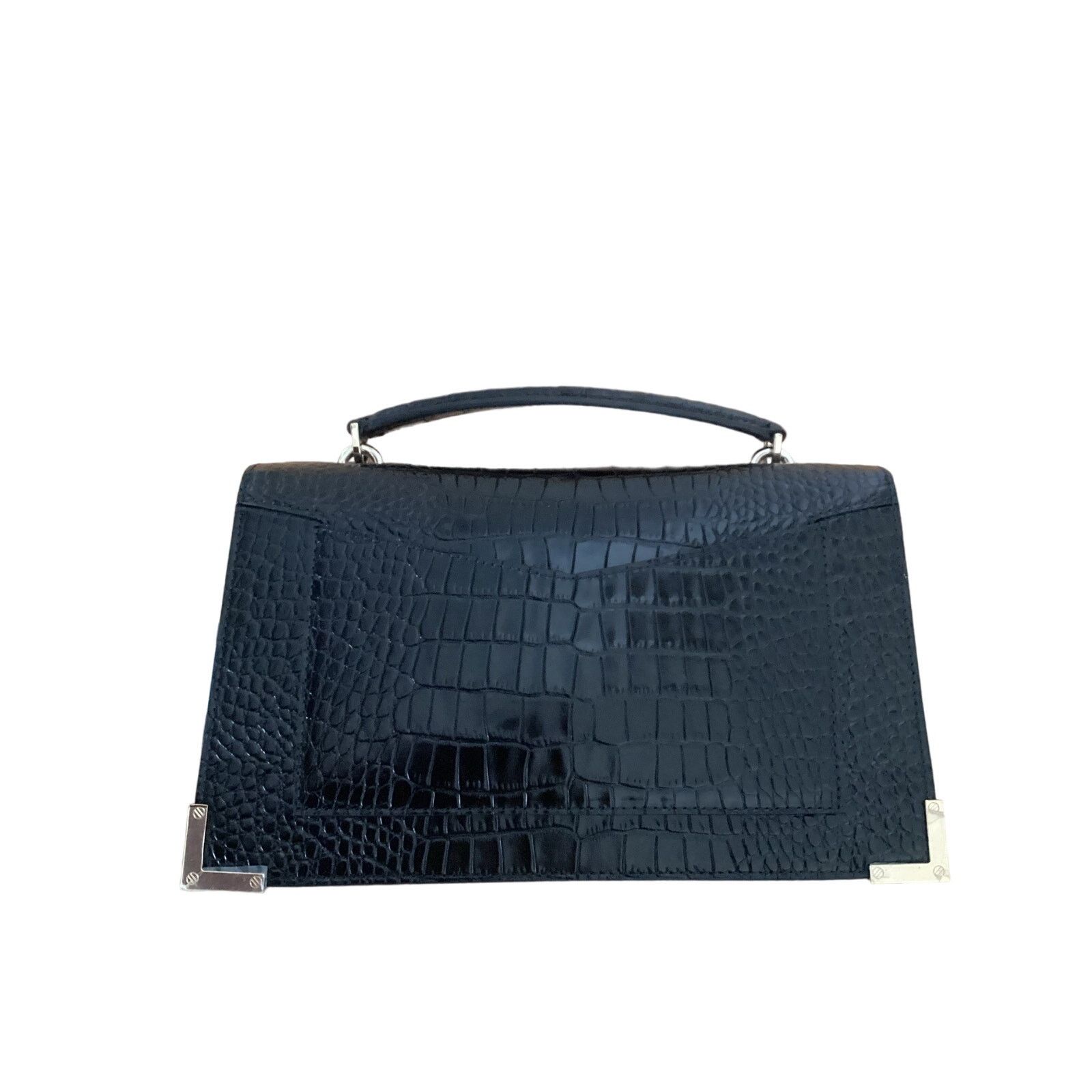 The Kooples NWT The Kooples Emily Embossed Black Med Crossbody Bag $545 Size ONE SIZE - 10 Thumbnail