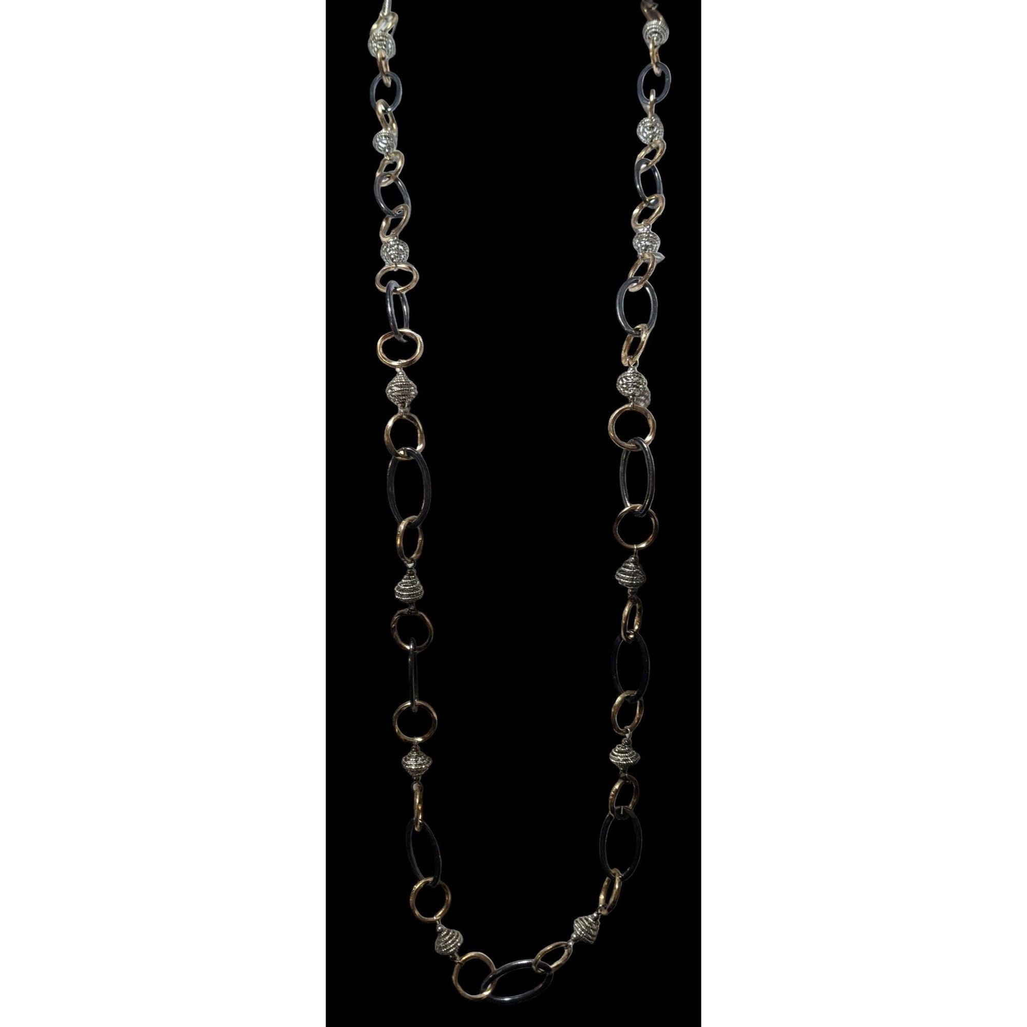 Other Multi Metallic Statement Chain Necklace Size ONE SIZE - 2 Thumbnail