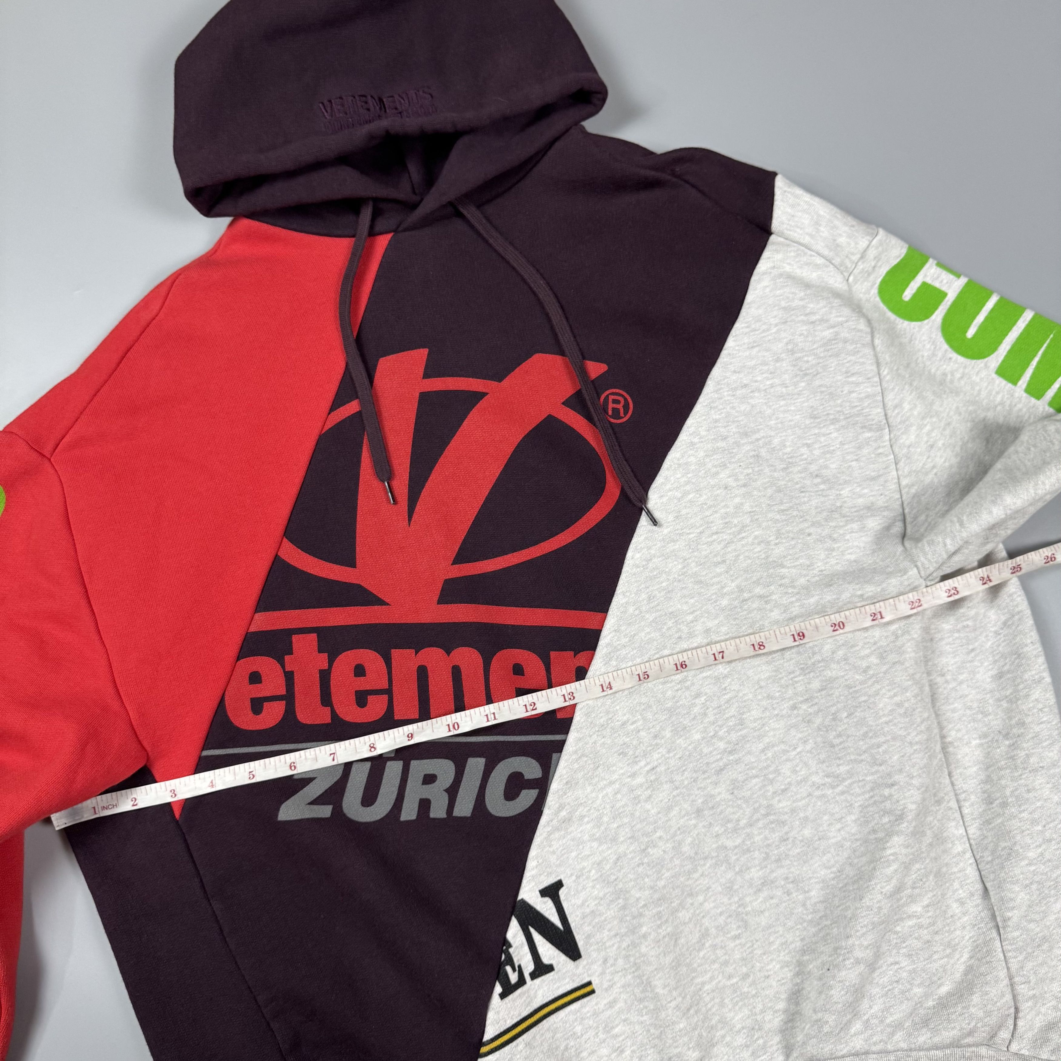 Vetements VETEMENTS SS18 CUT UP SPLIT ZURICH HOODIE Size US XS / EU 42 / 0 - 4 Thumbnail