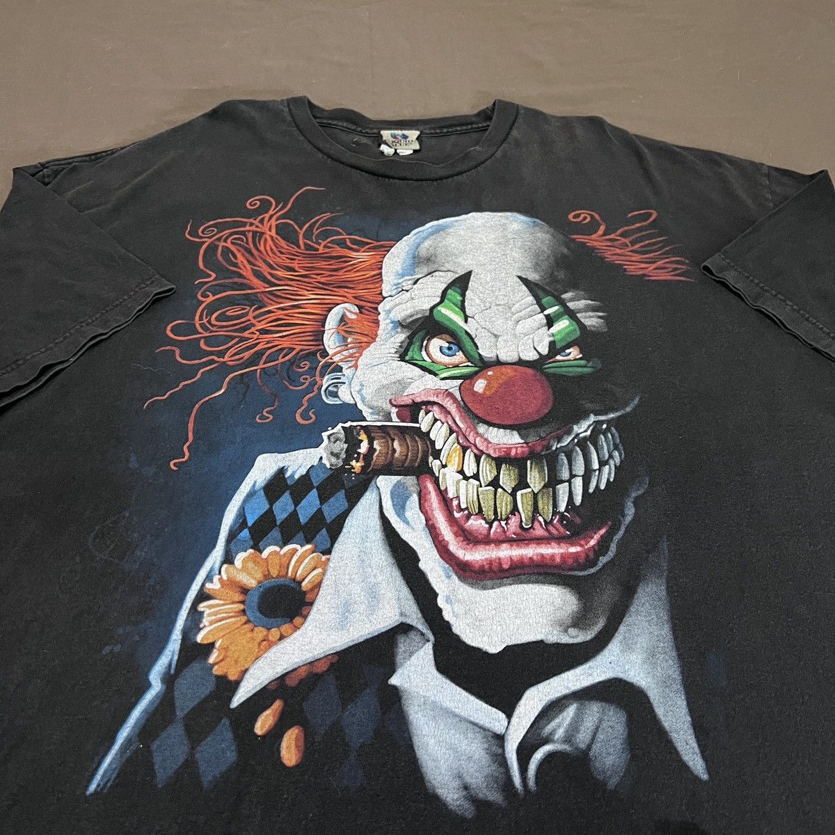 Liquid Blue × Vintage Vintage Y2K Liquid Blue Joker Clown Faded 3X Batman Horror Size US XXL / EU 58 / 5 - 6 Thumbnail