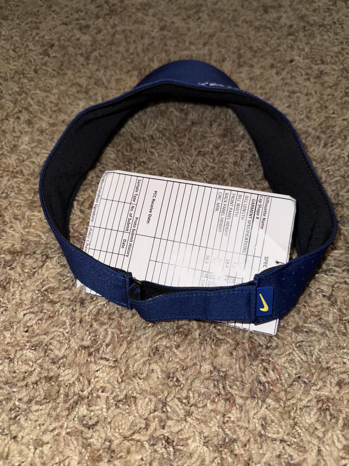 Nike Nike Adult Unisex Aerobill Bank Of America Chicago Running Visor Sample Size ONE SIZE - 6 Thumbnail