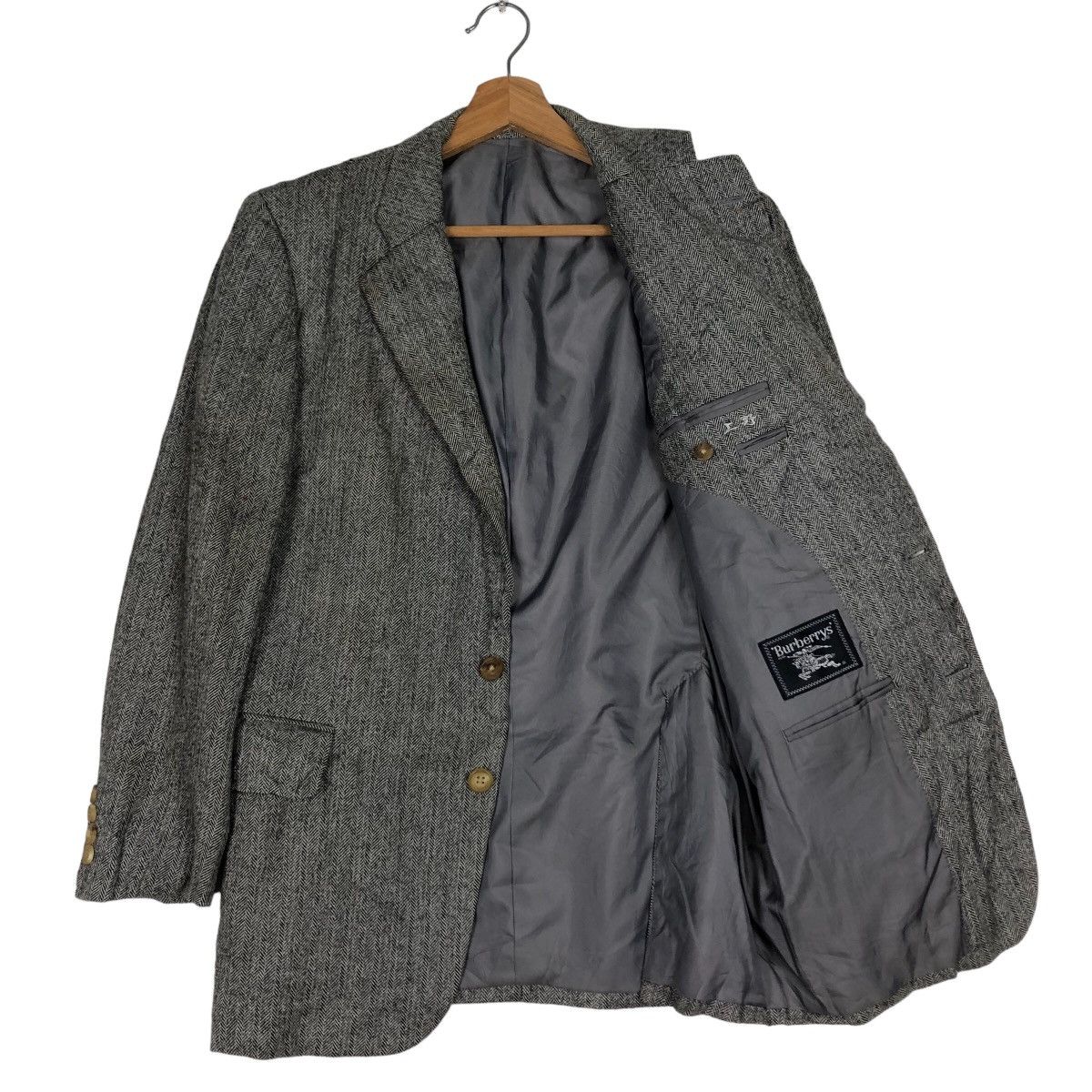 Burberry 🔥Vtg Burberrys Wool Casua Coats Jacket Double Breast Size US M / EU 48-50 / 2 - 9 Thumbnail