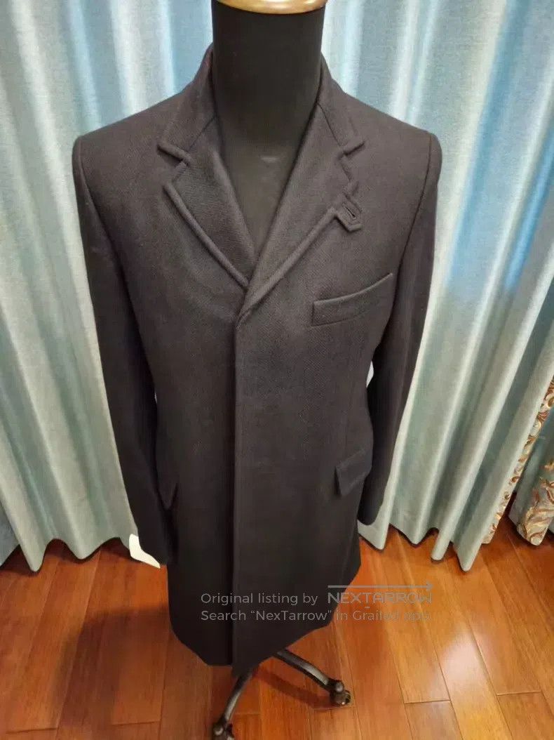 Hermes Hermes Navy blue wool cashmere mixed wool blend coat suit Size US S / EU 44-46 / 1 - 3 Thumbnail