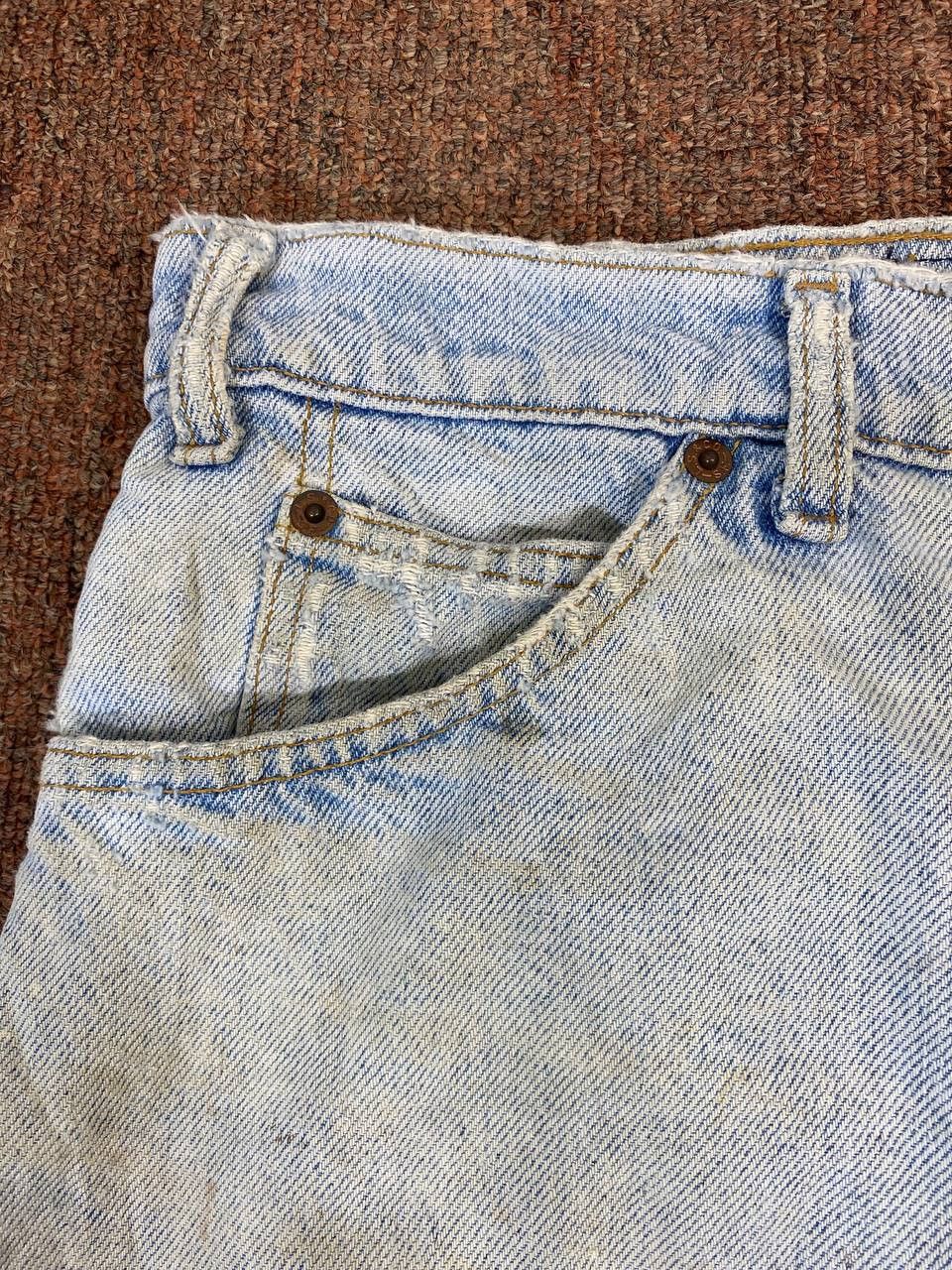 Levi's vintage levis 550 orange tab short denim nice design Size US 39 - 7 Thumbnail