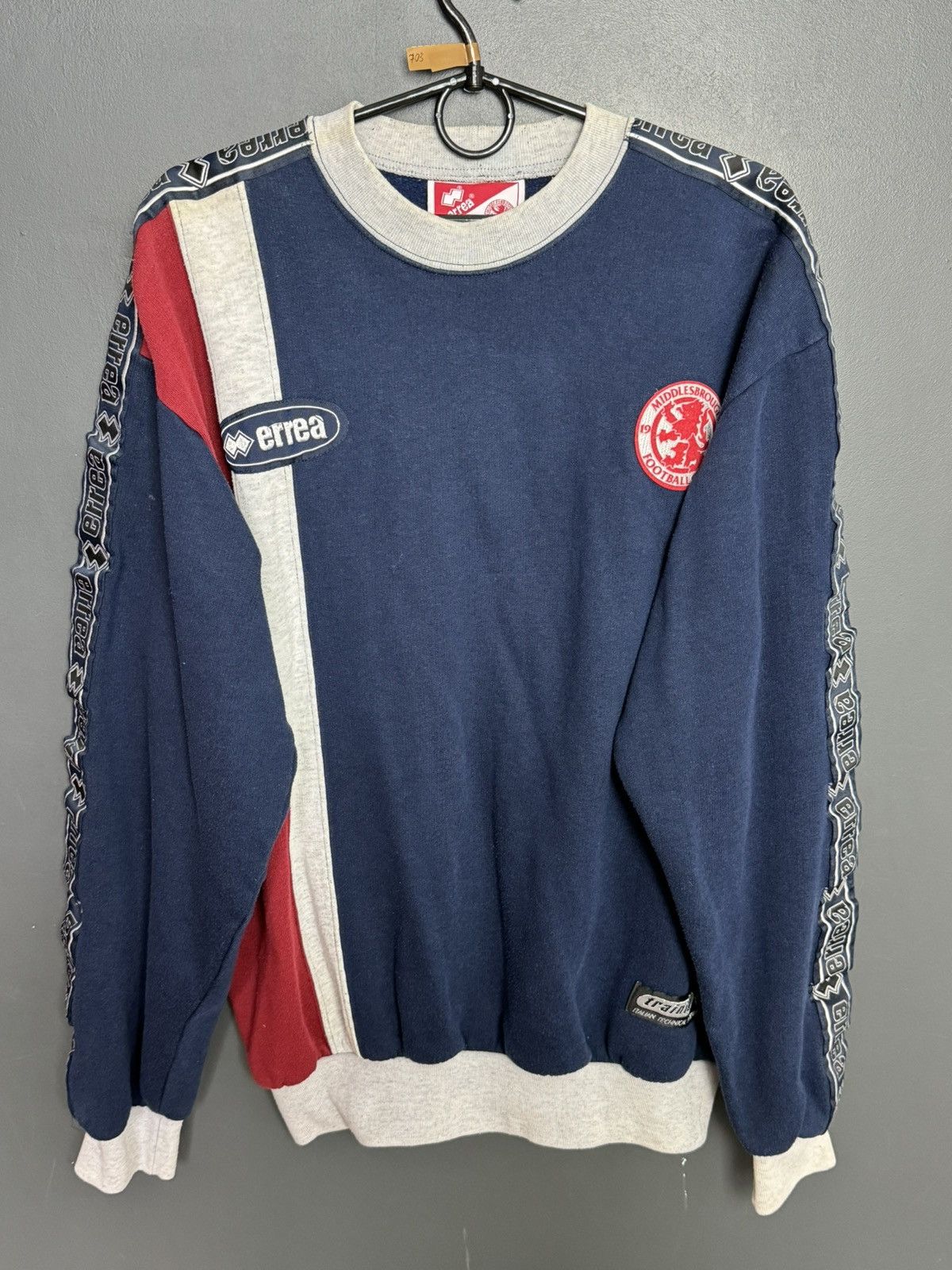 Errea Vintage Middlesbrough Training Football Sweatshirt Size US XL / EU 56 / 4 - 1 Thumbnail