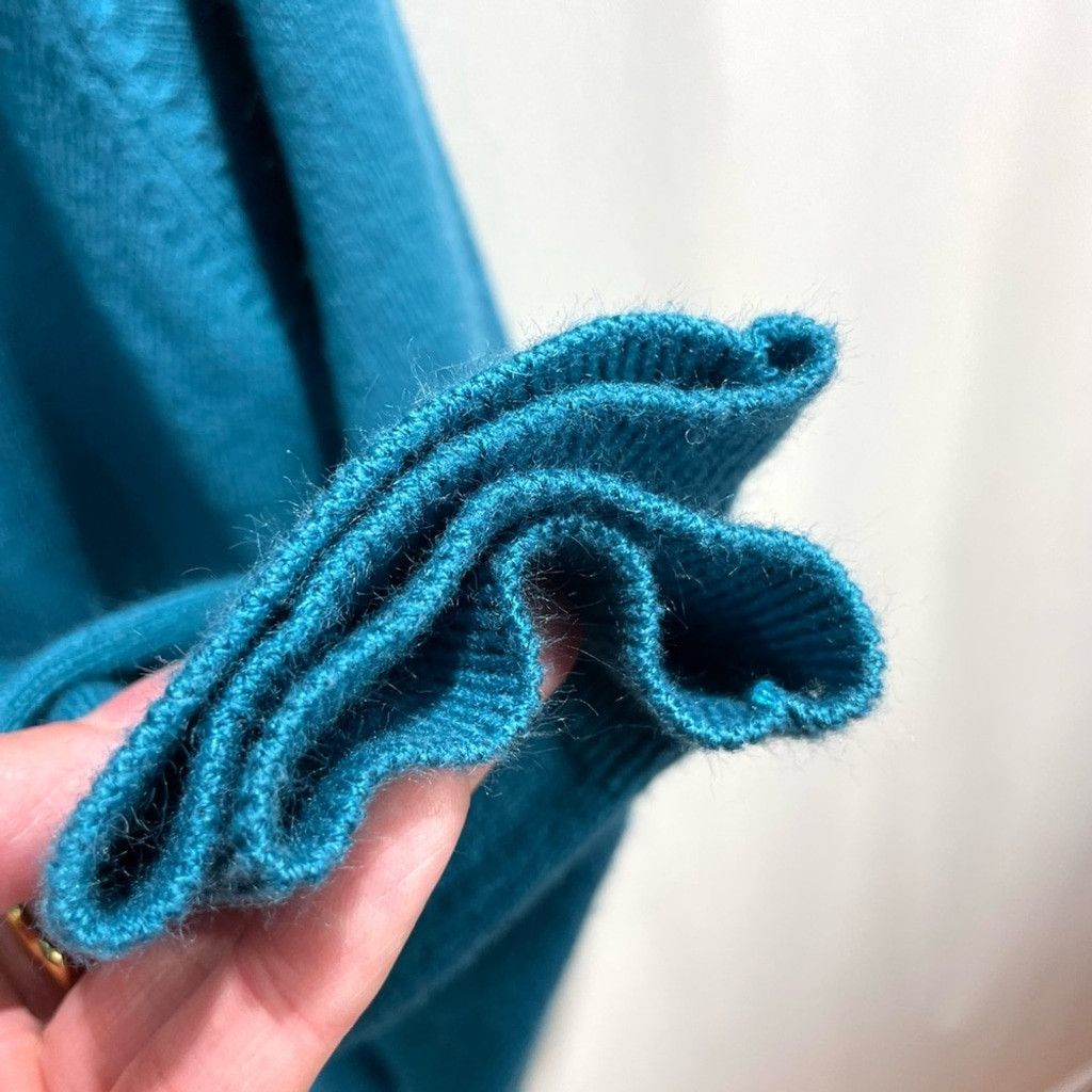 Pringle Of Scotland James Pringle Easy Care Teal Crewneck Jumper Sweater Size M Size US M / EU 48-50 / 2 - 4 Thumbnail