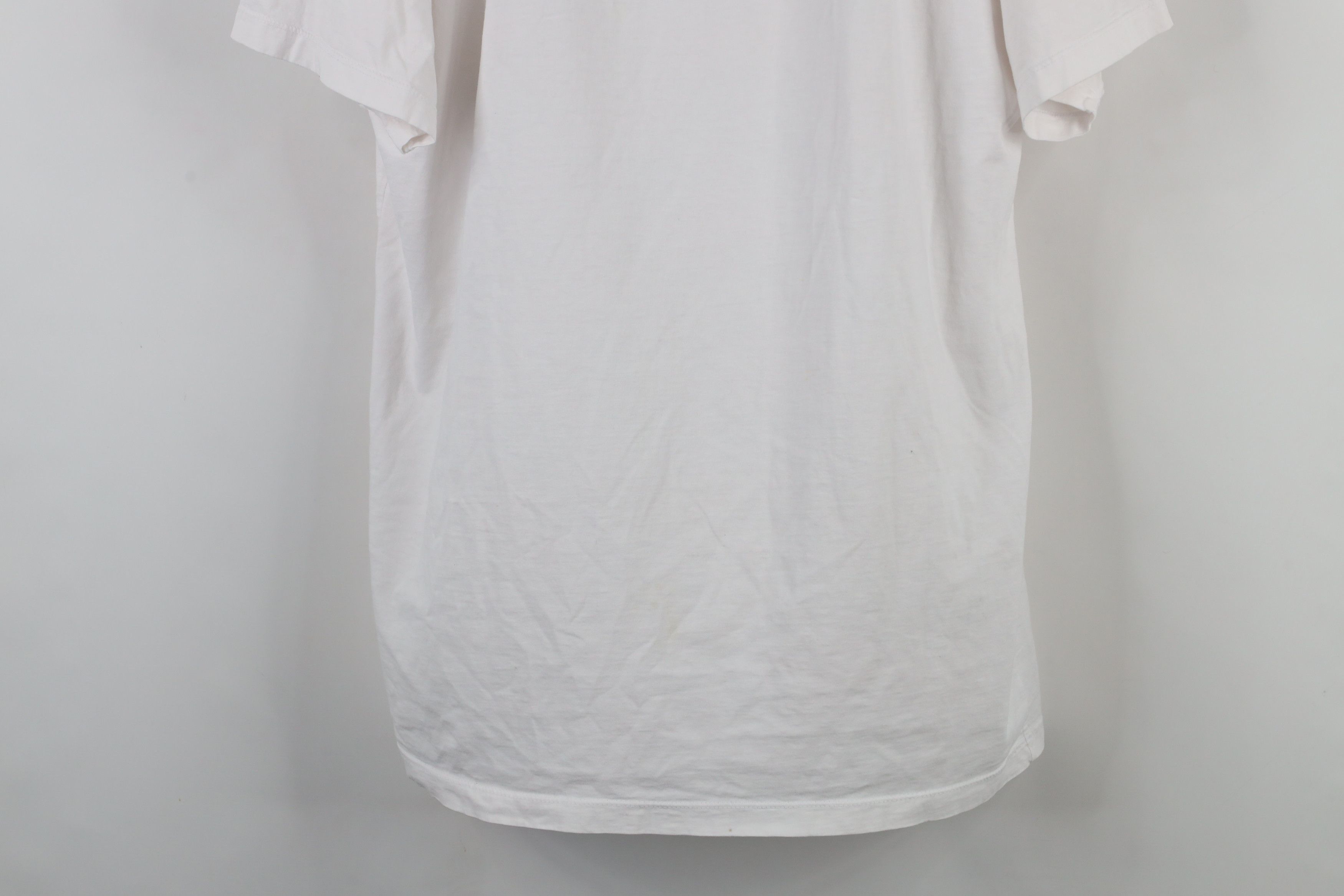 Lee × Vintage Vintage 90s Lee Combed Cotton Short Sleeve T-Shirt White Size US XL / EU 56 / 4 - 3 Thumbnail