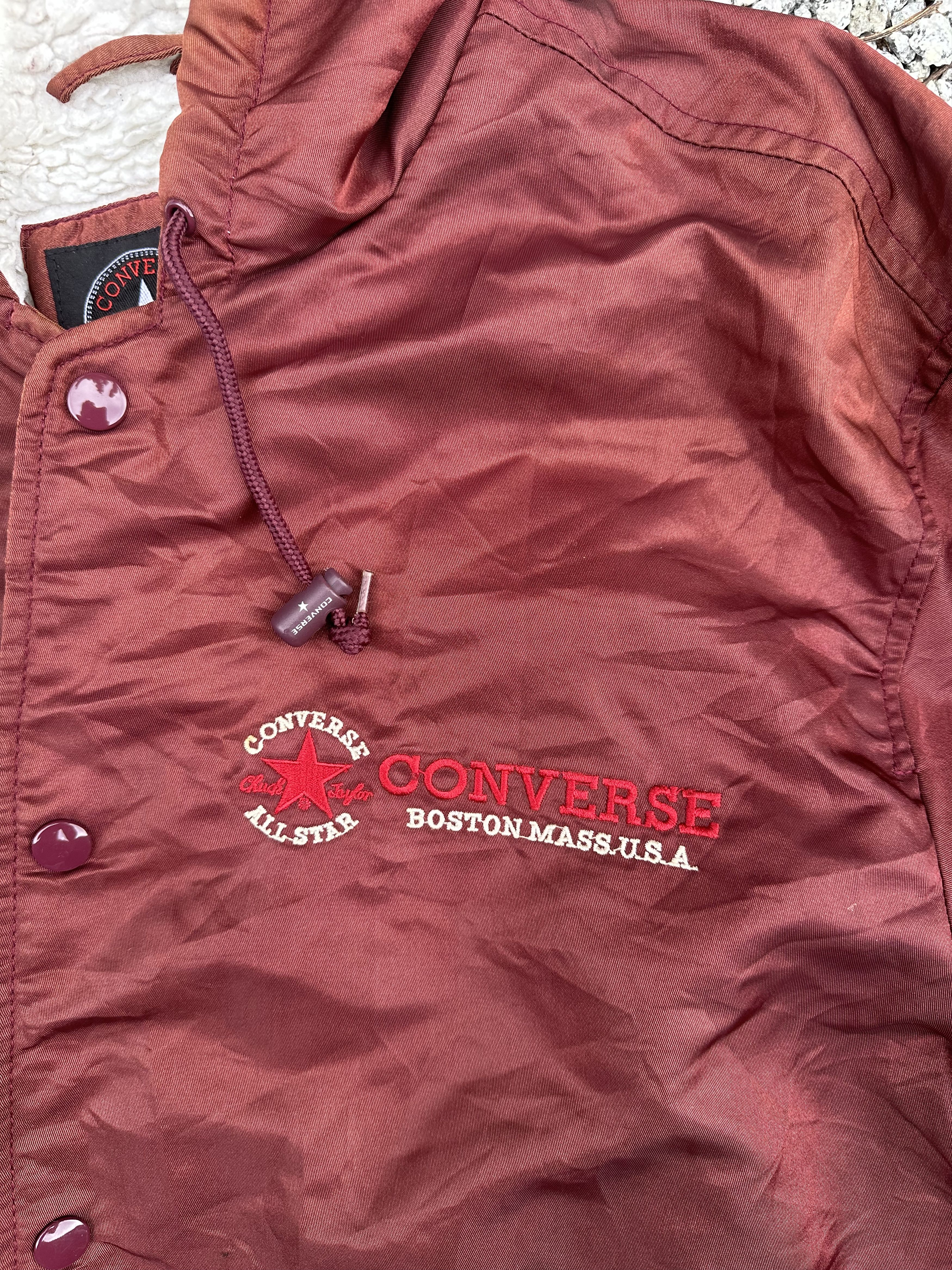 Converse Vtg 80s All Star Converse Chuck Taylor Boston Bomber Jacket Size US L / EU 52-54 / 3 - 7 Thumbnail