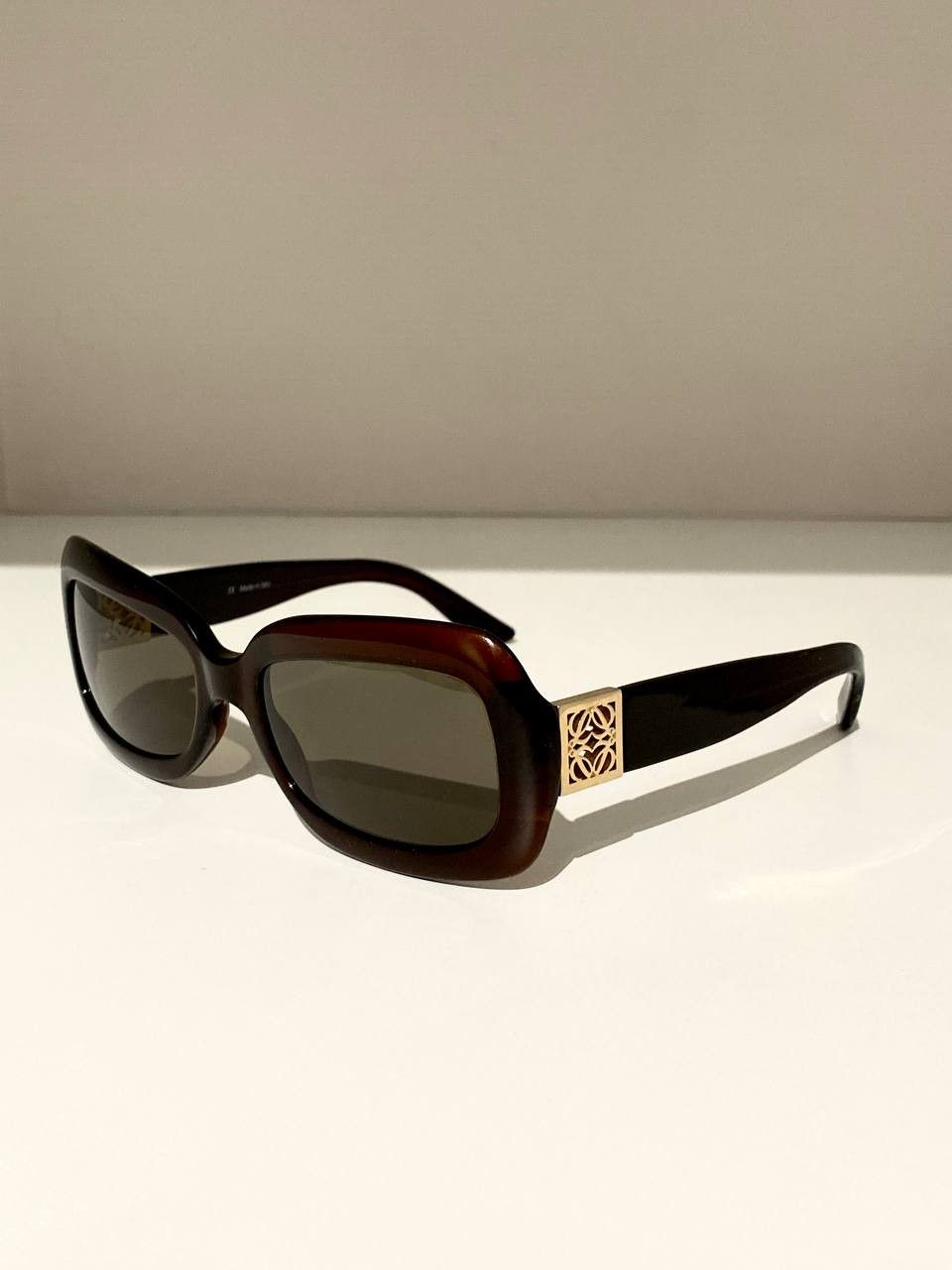 Loewe LOEWE Logo Rectangular Oversized Retro Sunglasses Vintage Size ONE SIZE - 3 Thumbnail