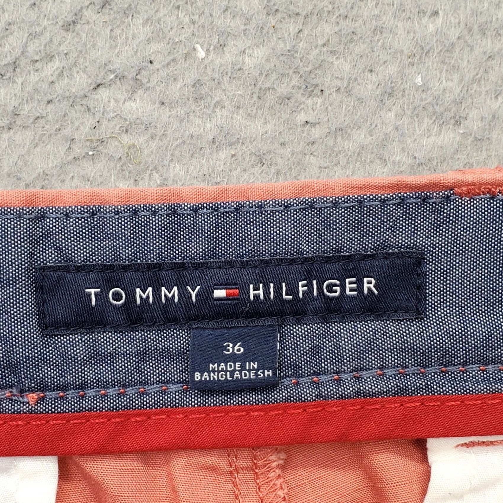 Tommy Hilfiger Tommy Hilfiger Mens Chino Shorts 36 Red Flat Front Slash Pocket Outdoor Casual Summer Size US 36 / EU 52 - 6 Thumbnail