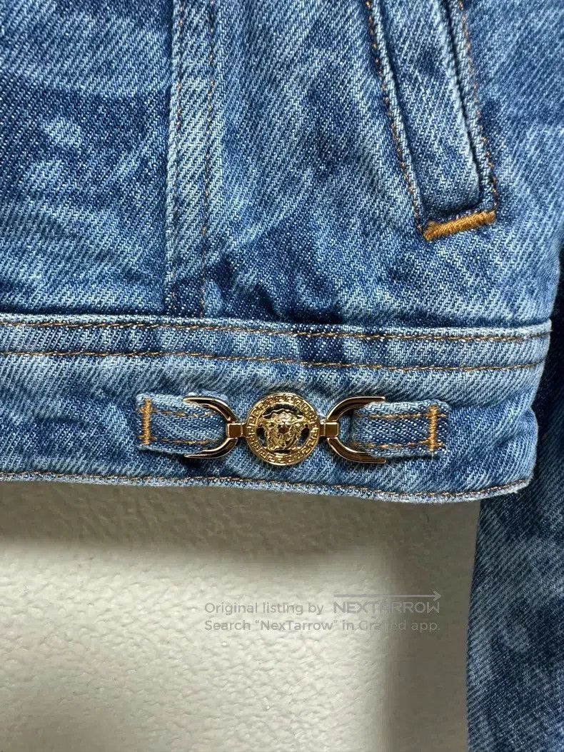 Versace Versace Blue washed denim jacket Size US XXS / EU 40 - 8 Thumbnail