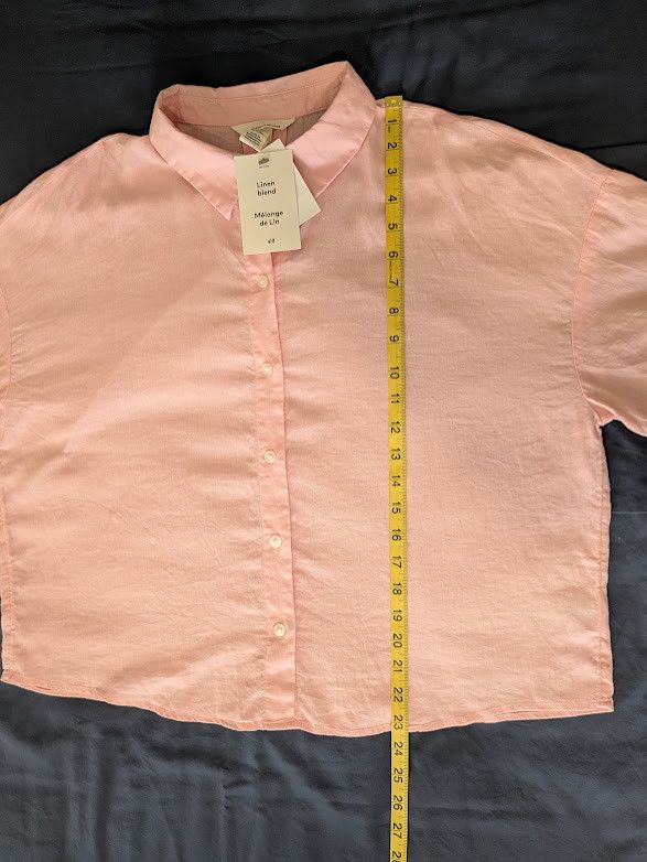 H&M Loose fit linen and viscose blend blouse Size M / US 6-8 / IT 42-44 - 6 Thumbnail