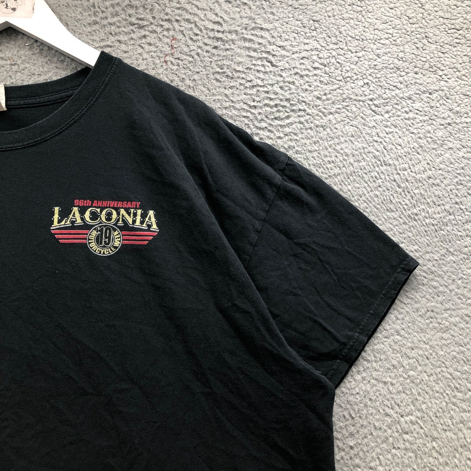 Gildan 2019 Laconia Motorcycle Week 96th Anniversary Shirt Mens 3XL Size US XXL / EU 58 / 5 - 5 Thumbnail