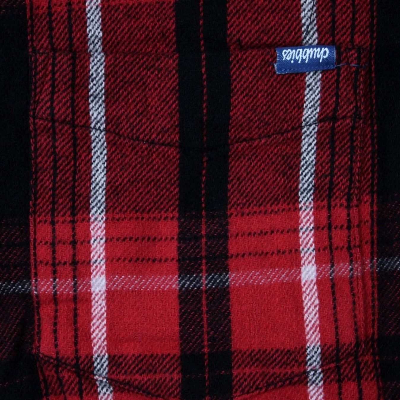 Chubbies Chubbies Shirt Mens Large Red & Black Plaid Flannel Cotton Stretch Long Sleeve Button-Up Casual Shirt Mens L Red Plaid Size US L / EU 52-54 / 3 - 5 Thumbnail