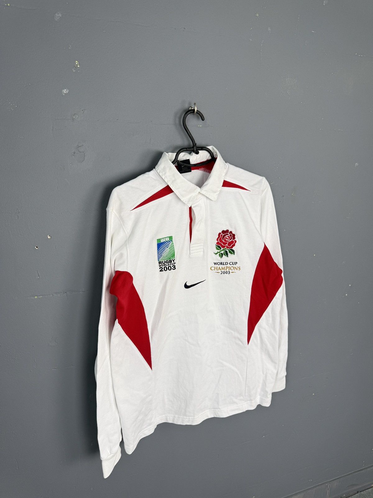 Nike Vintage Y2K Nike England 2003 Rugby World Cup Winner Jersey Size US M / EU 48-50 / 2 - 2 Thumbnail