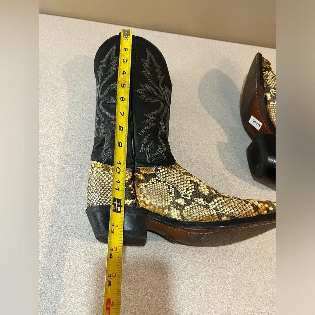 Wrangler Wrangler SNAKE & STITCHED LEATHER WESTERN BOOTS Size 5 M Size US 5 / EU 37 - 5 Thumbnail