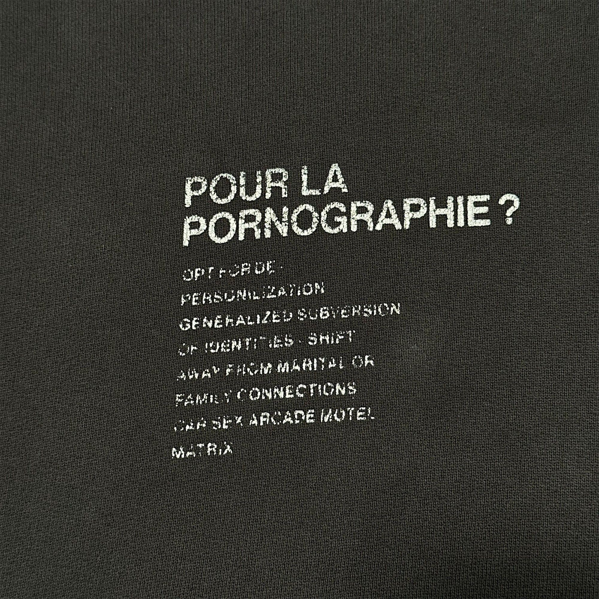 Enfants Riches Deprimes ERD POUR LA PORNOGRAPHIE PORN HOODIE BLACK SWEATER Size US XL / EU 56 / 4 - 3 Thumbnail