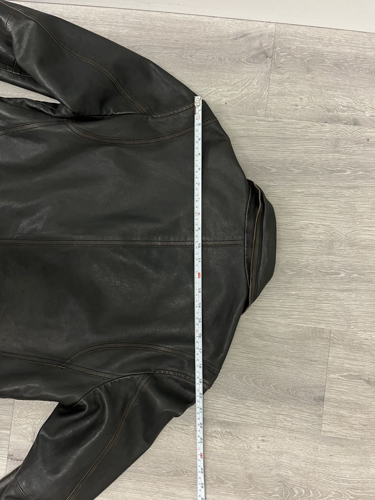 John Varvatos Asymmetrical leather biker jacket. Size US L / EU 52-54 / 3 - 15 Thumbnail