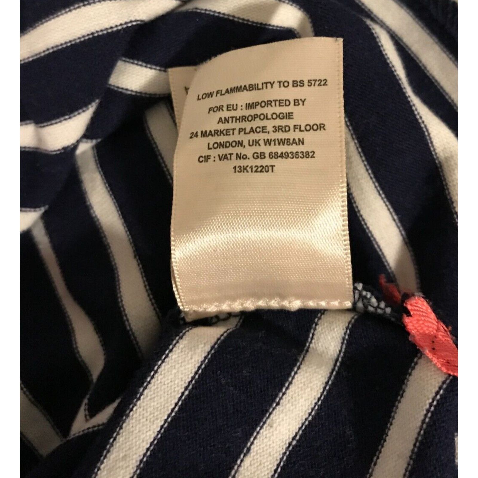 Anthropologie Anthropologie Lil’s Closet Blue/White Stripe Zip Top Size XS / US 0-2 / IT 36-38 - 11 Thumbnail