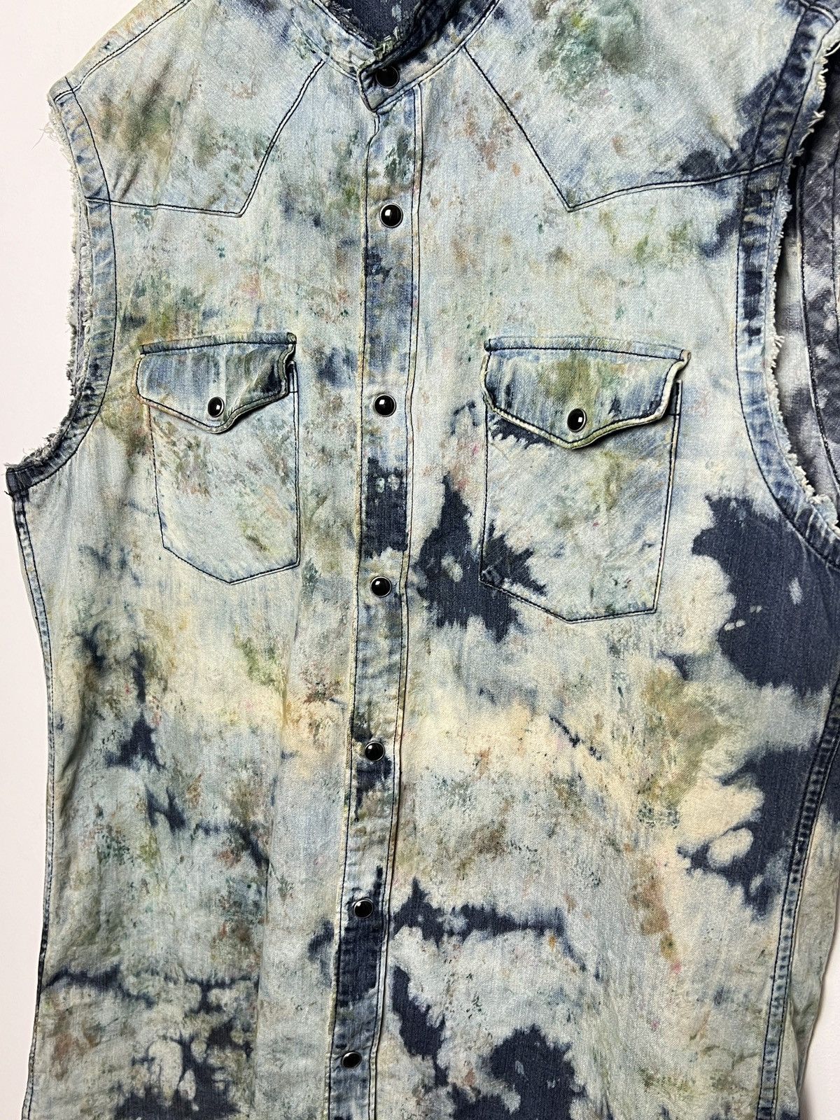 Acne Studios Vintage Acne Studios Denim Shirt Distressed Grunge opium Size US M / EU 48-50 / 2 - 6 Thumbnail