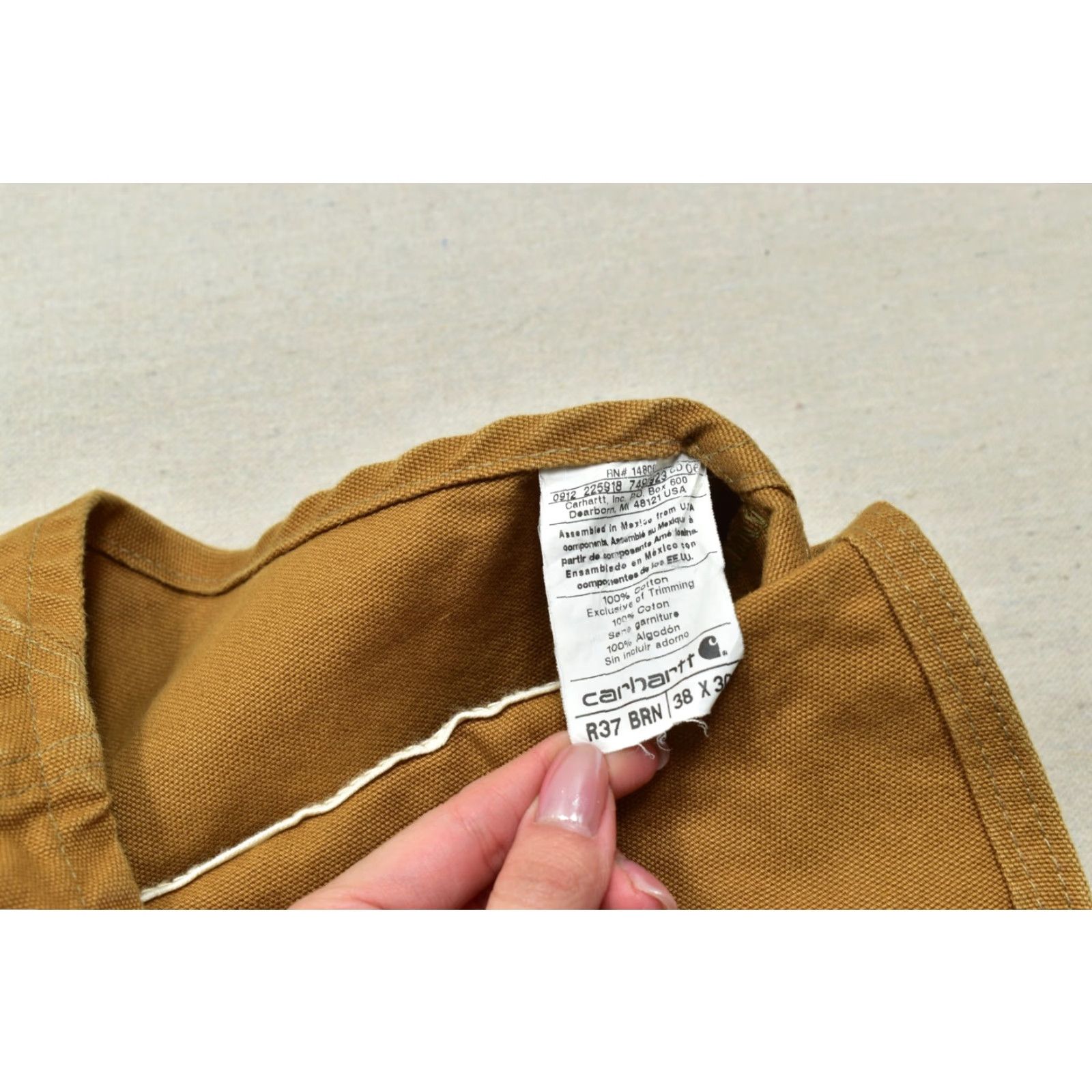 Carhartt VINTAGE Carhartt Overalls Pants Workwear Duck Bib 30" Inseam Brown Cotton Canvas 5-Pocket Mens Size US 38 / EU 54 - 5 Thumbnail
