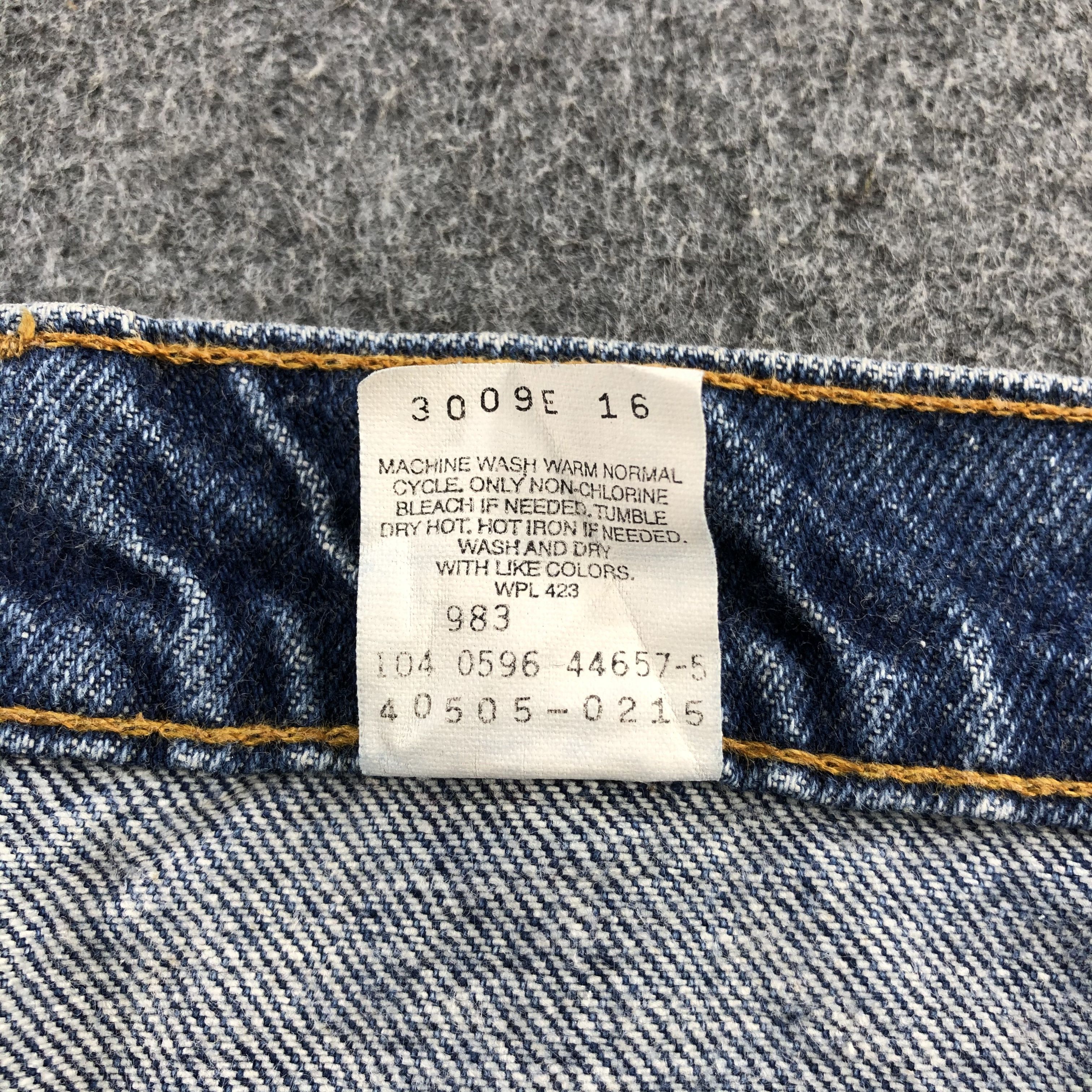Levi's Vintage 90s Blue Wash Levis 505 Orange Tab Jeans-J2107 Size US 34 / EU 50 - 12 Thumbnail