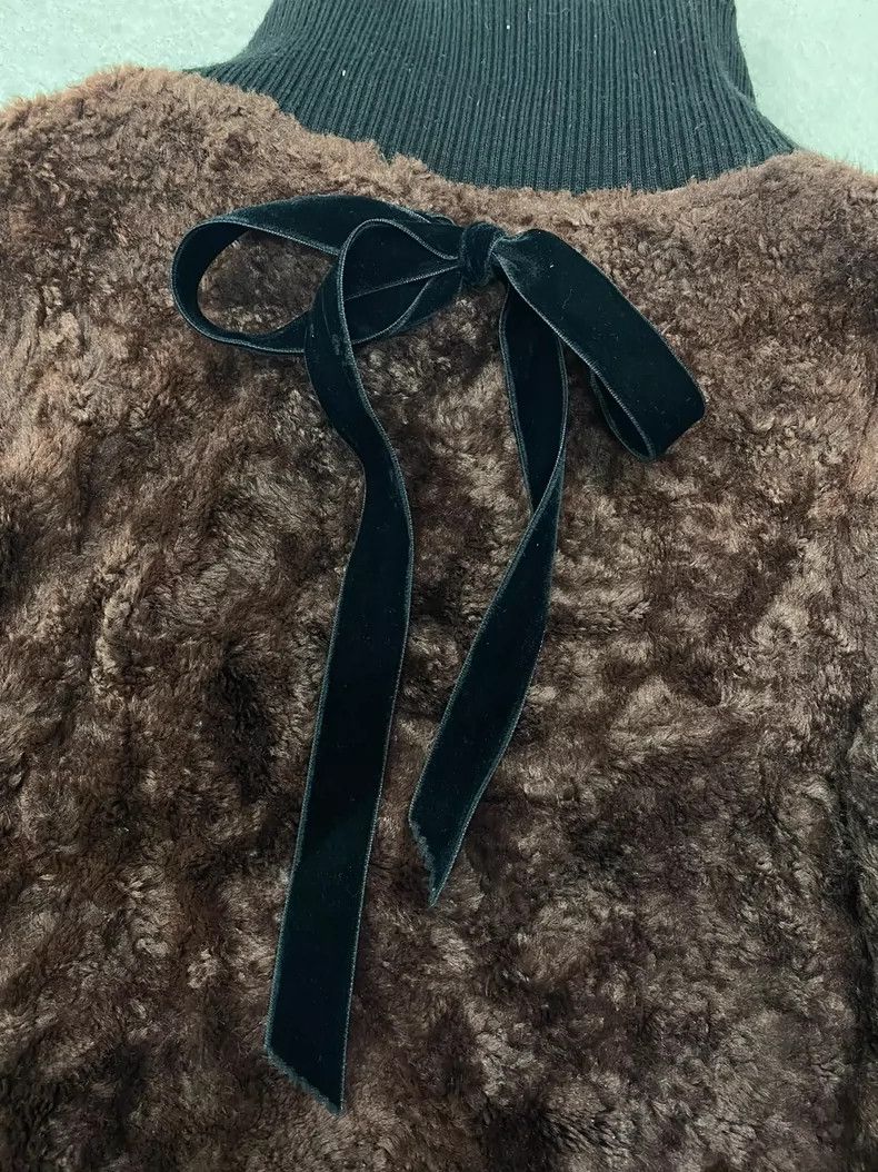 Undercover undercover Velvet bow coat with short fluff patch jacket 25 Size US S / EU 44-46 / 1 - 6 Thumbnail