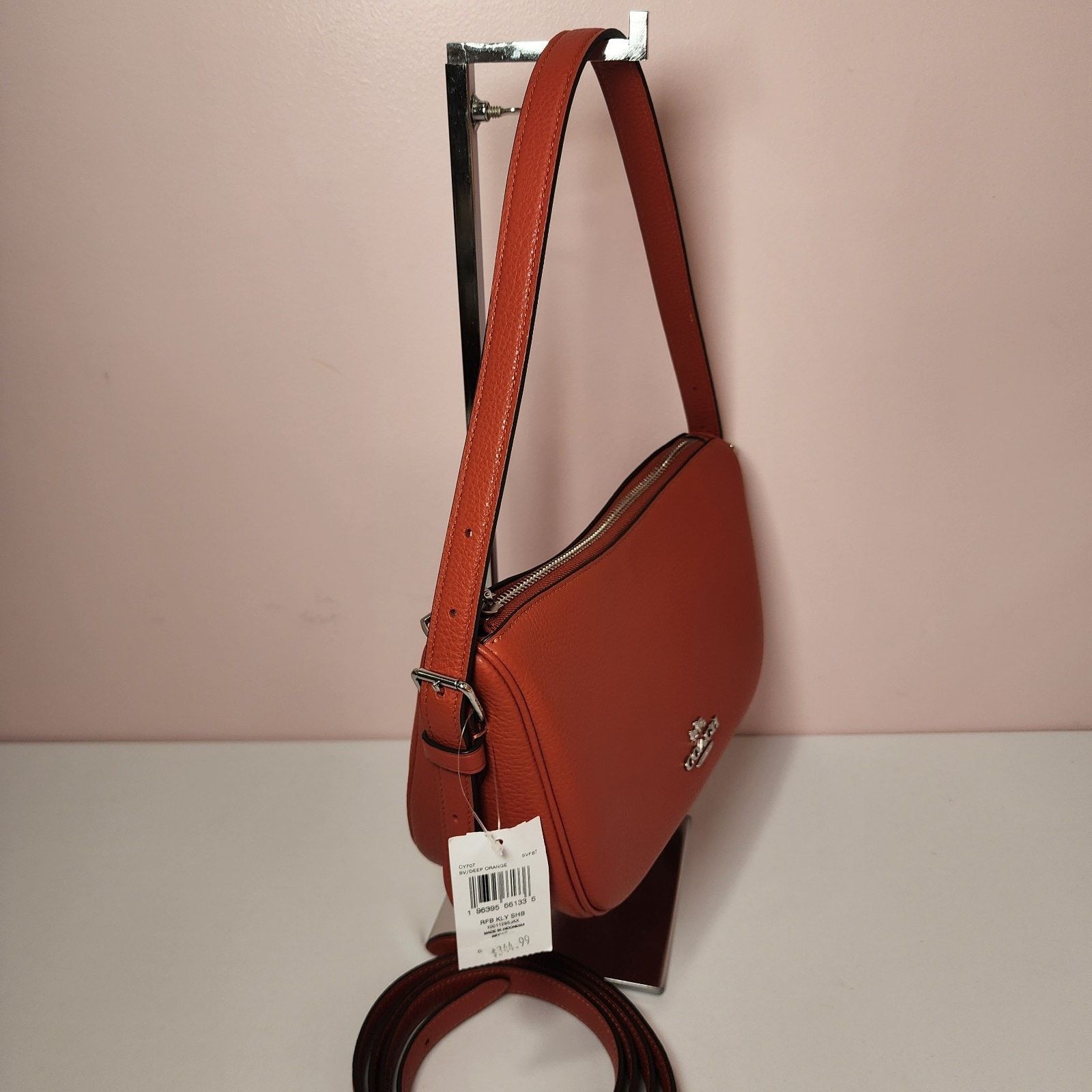 Coach NWT Coach CY707 Kailey Shoulder Bag Leather Deep Orange Size ONE SIZE - 4 Thumbnail