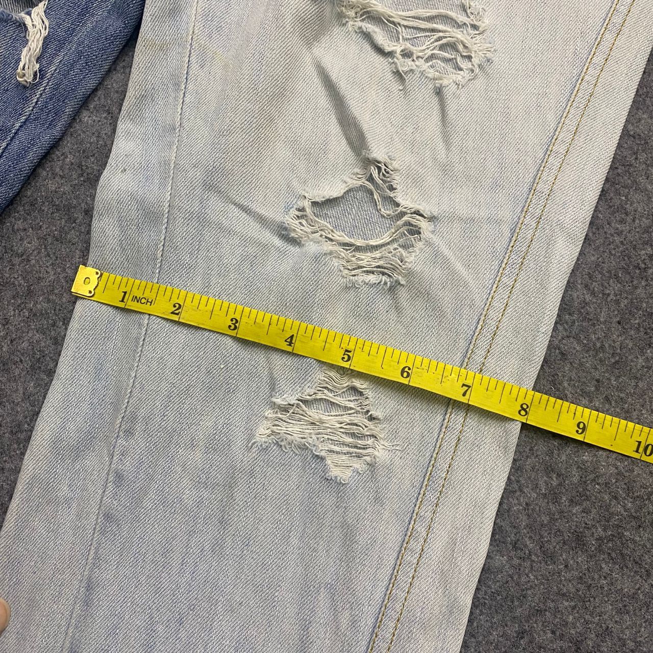 If Six Was Nine 💥Best Offer💥Japanese Brand Double Waist Distressed Denim Size US 34 / EU 50 - 6 Thumbnail