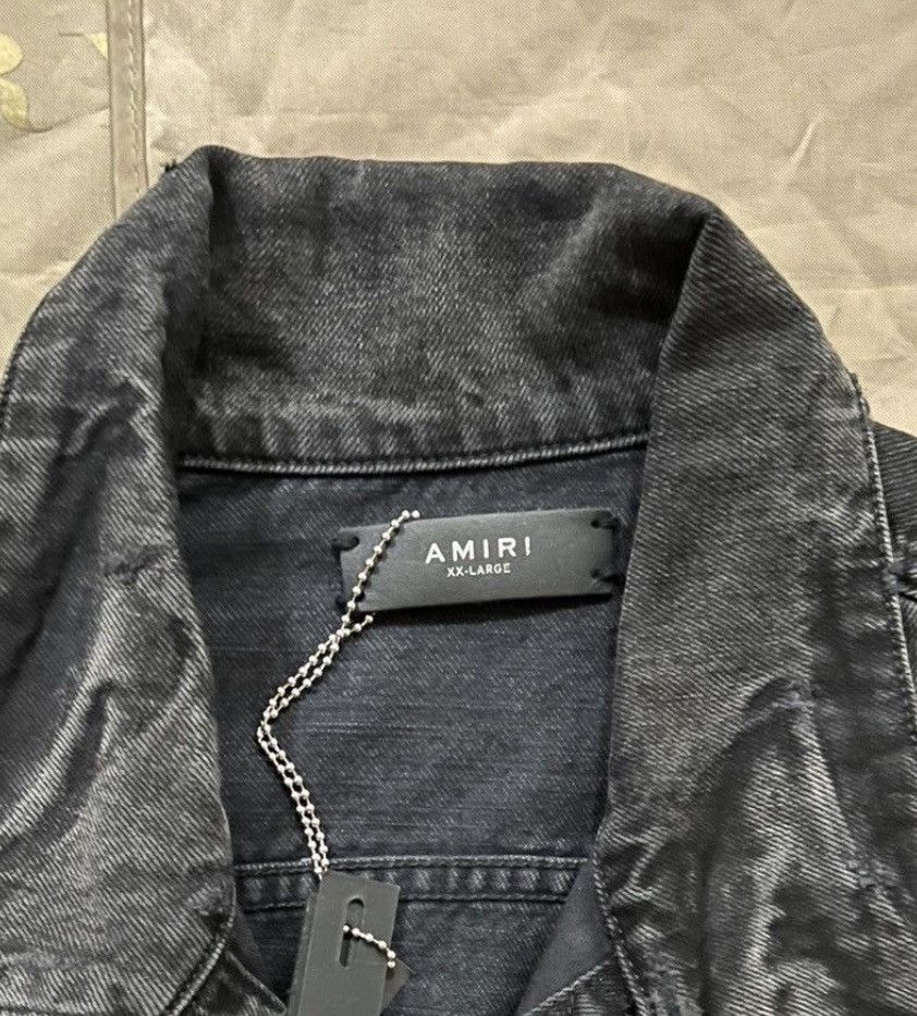 Amiri AMIRI - Distressed Denim Jacket size XXL Size US XXL / EU 58 / 5 - 9 Thumbnail