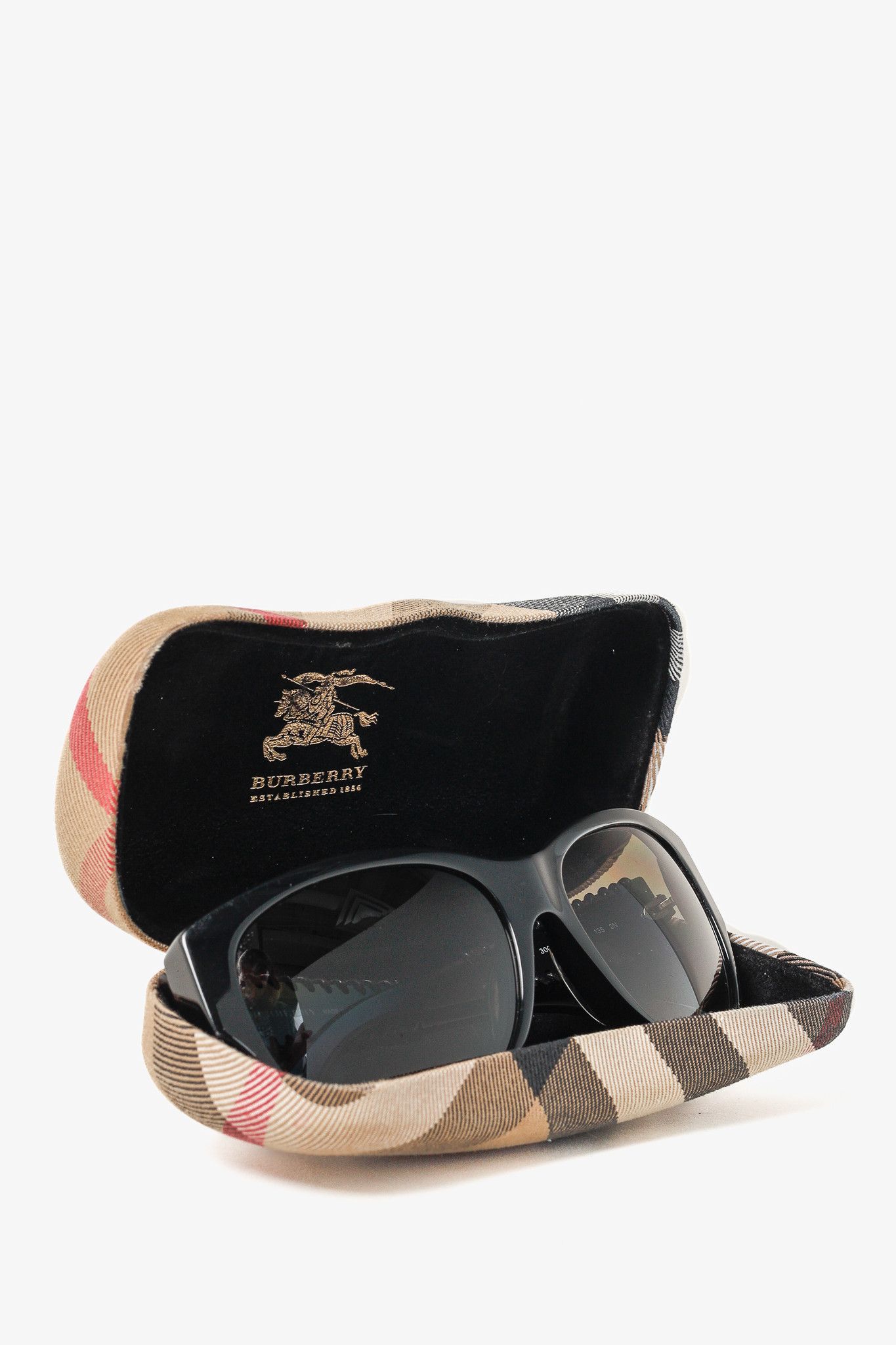 Burberry Burberry SS/12 B-4121-Q-A Cat Eye Whipstitch Sunglasses Size ONE SIZE - 9 Thumbnail