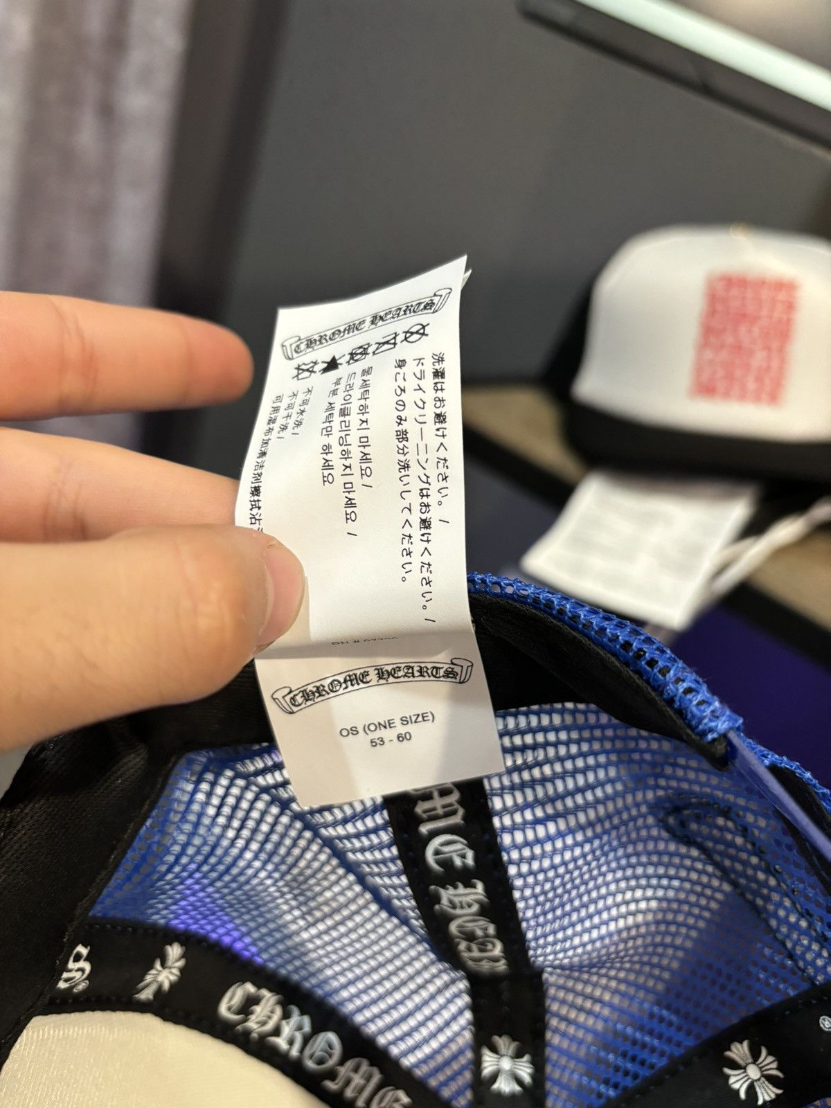 Chrome Hearts Chrome hearts trucker white blue red Size ONE SIZE - 5 Thumbnail