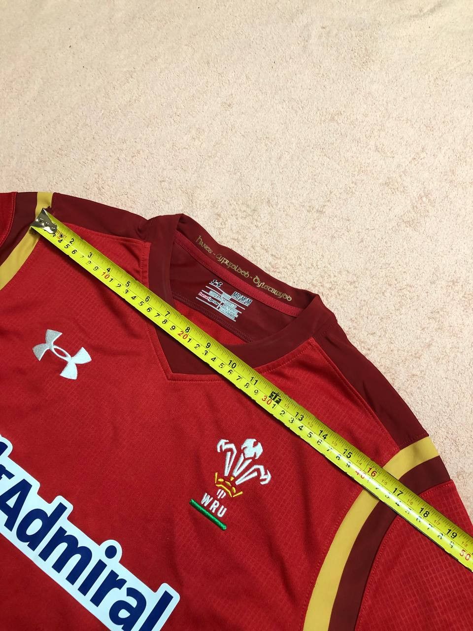 Under Armour WRU Wales National Rugby Under Armour Team Shirt Jersey Size US M / EU 48-50 / 2 - 10 Thumbnail