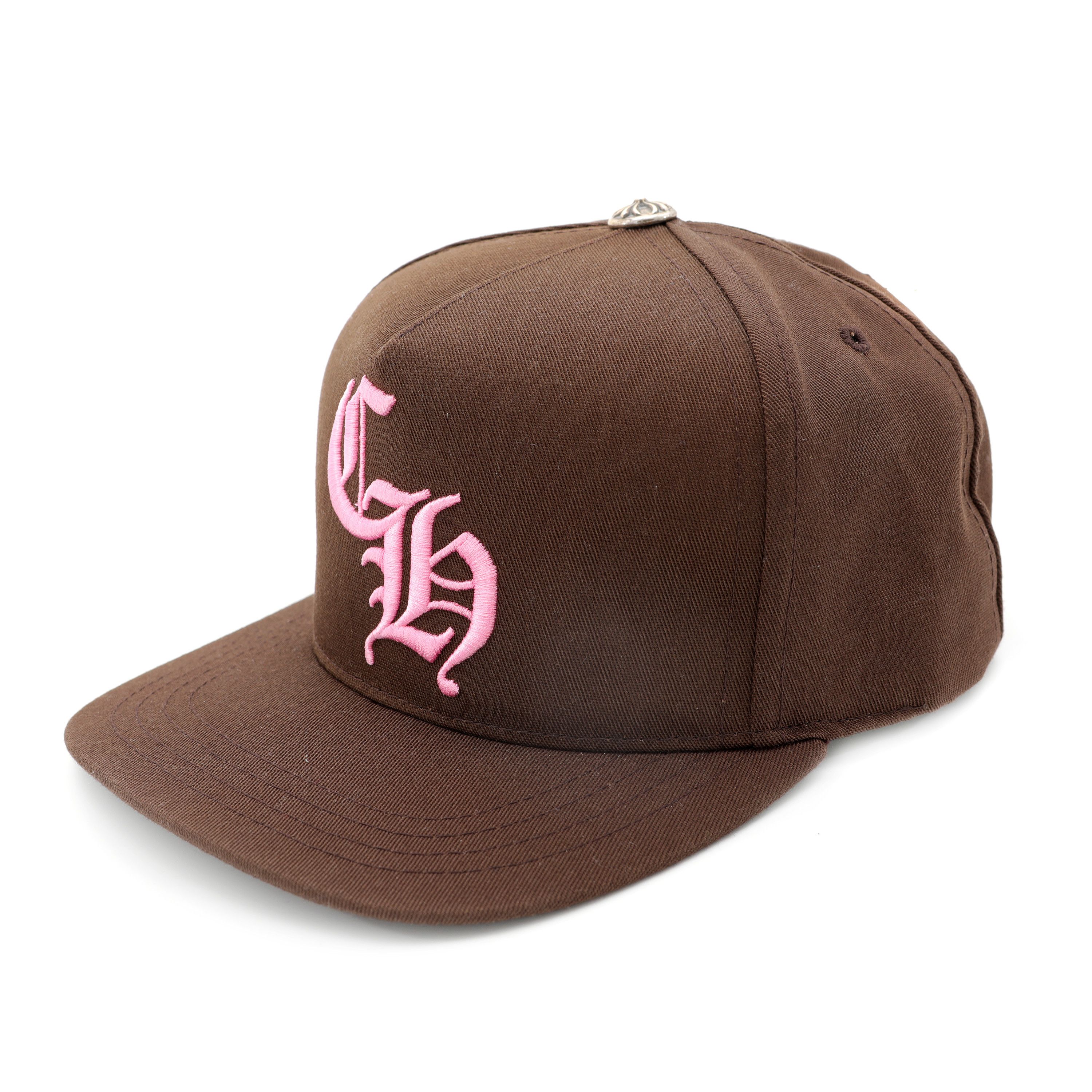 Chrome Hearts Brown Pink Ch Logo Snapback Hat Size ONE SIZE - 2 Thumbnail