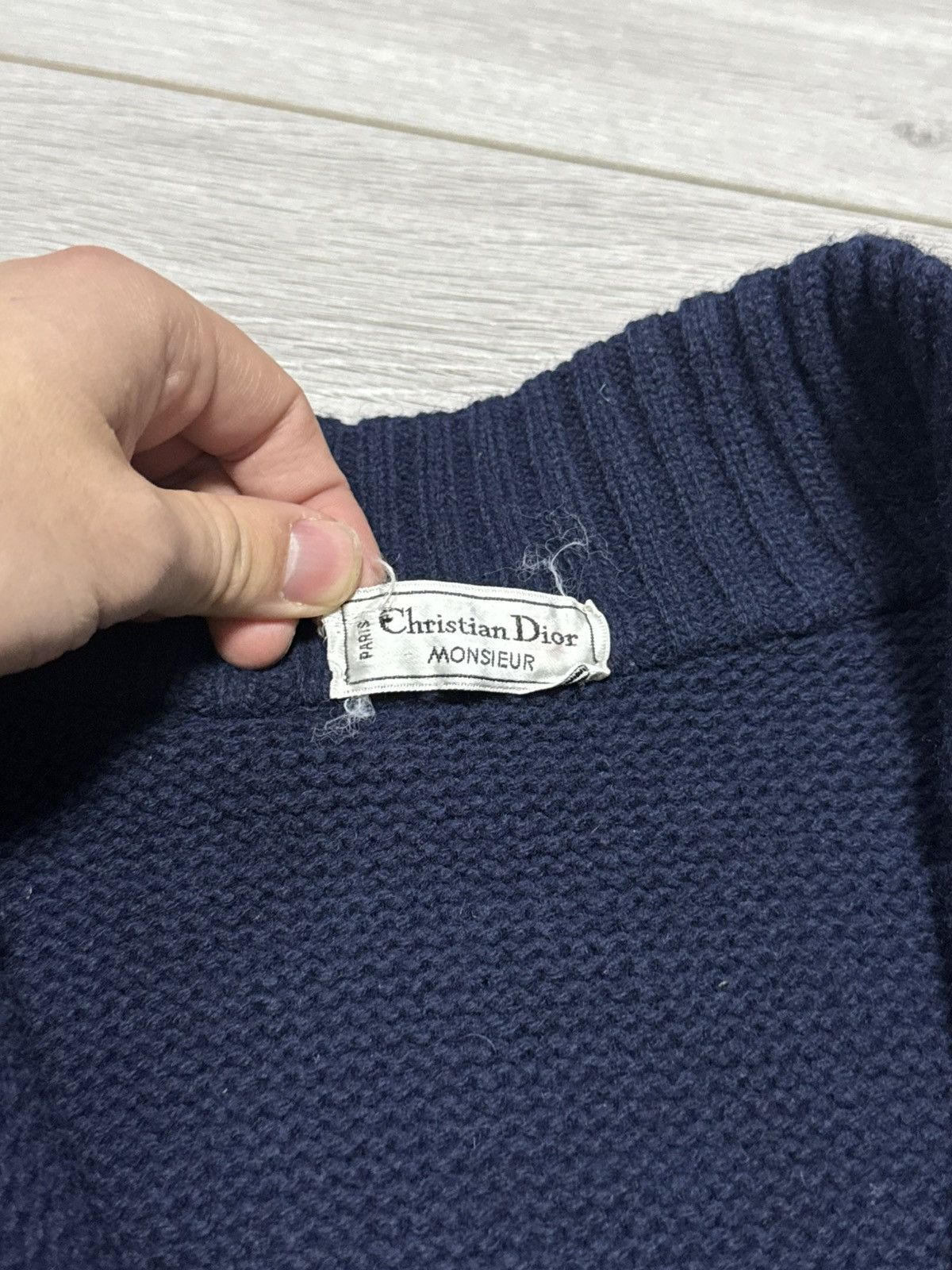 Christian Dior Monsieur Christian Dior knitted wool cardigan sweater France Size US M / EU 48-50 / 2 - 11 Thumbnail