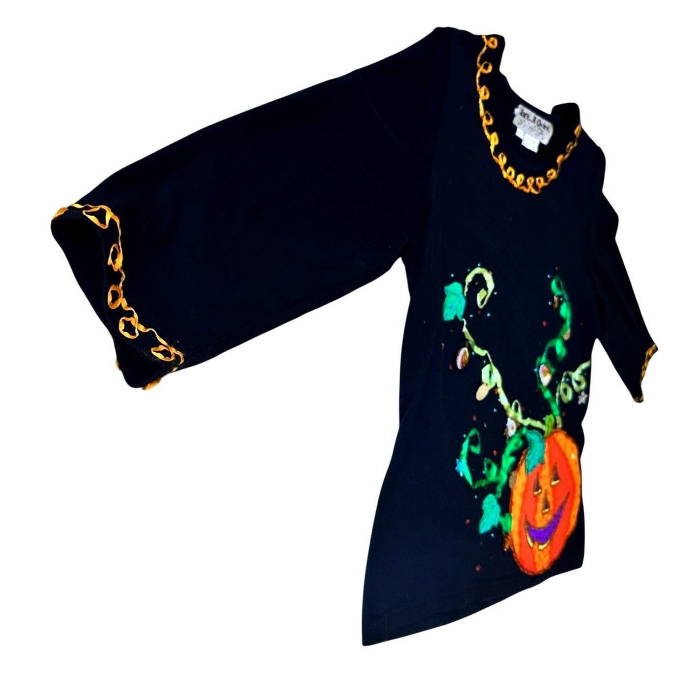 Other VTG Jack B Quick Jack O Lantern Top Small Halloween Black Size S / US 4 / IT 40 - 3 Thumbnail