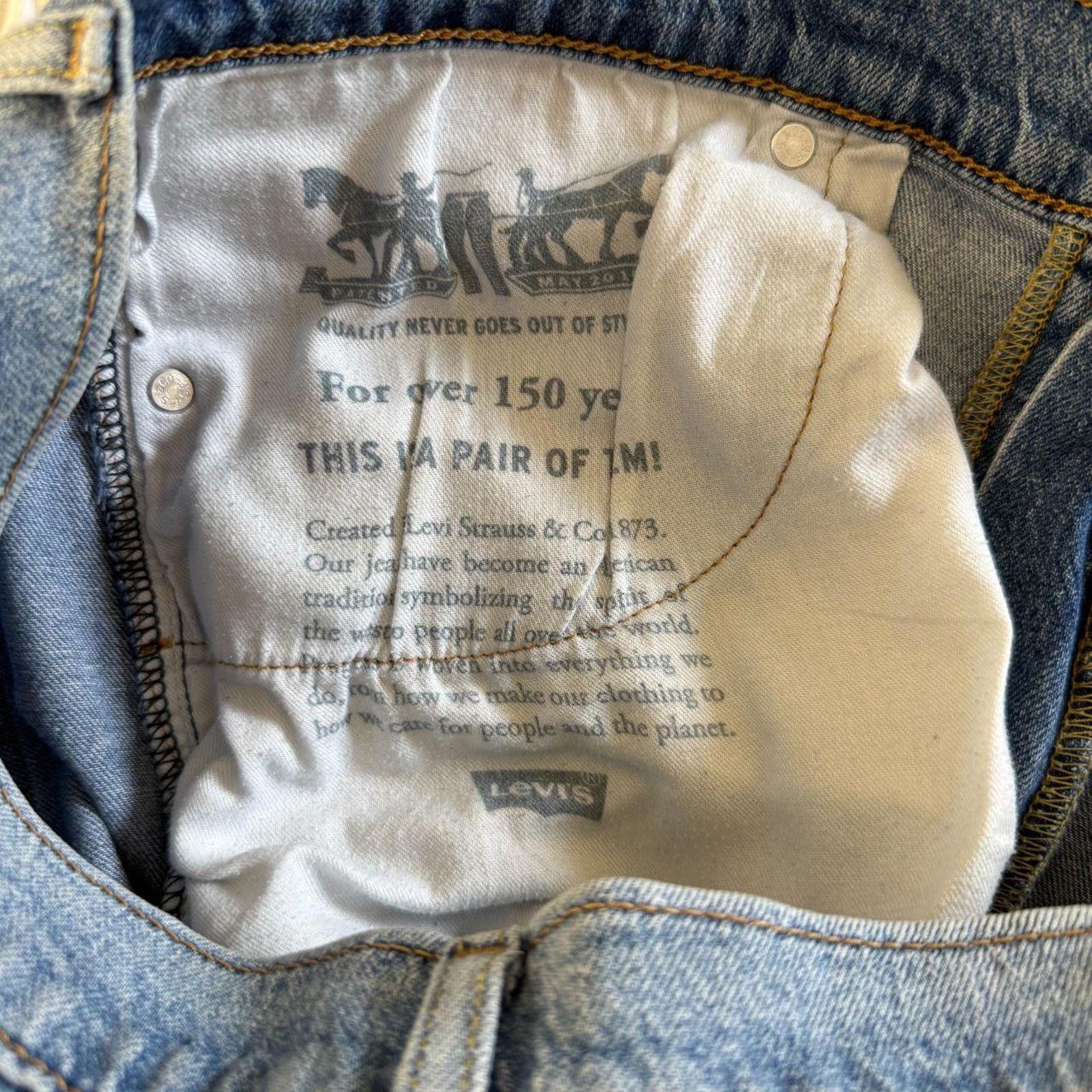 Levi's Levis 505 Jeans Men's 38x32 Blue Size US 38 / EU 54 - 3 Thumbnail