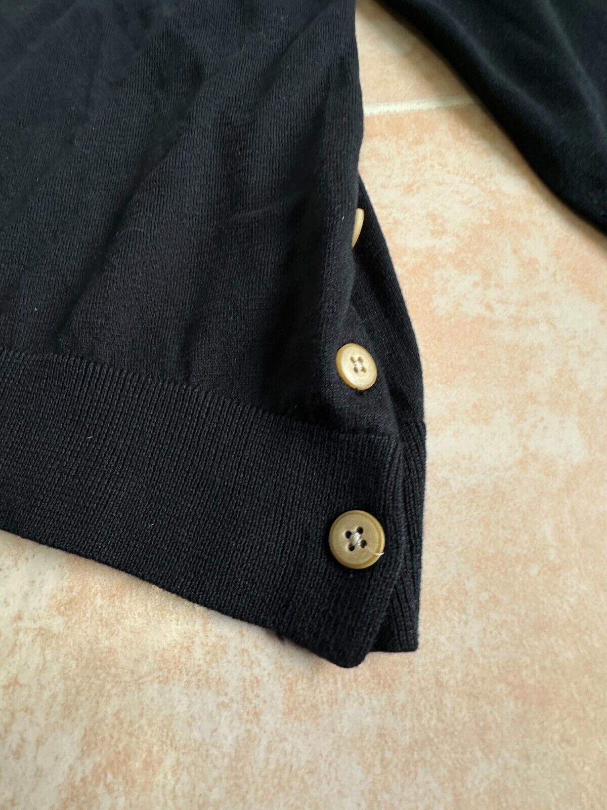 Designer J.Jill Buttons Side Black Sweater silk blend Women size M-P Size M / US 6-8 / IT 42-44 - 4 Thumbnail