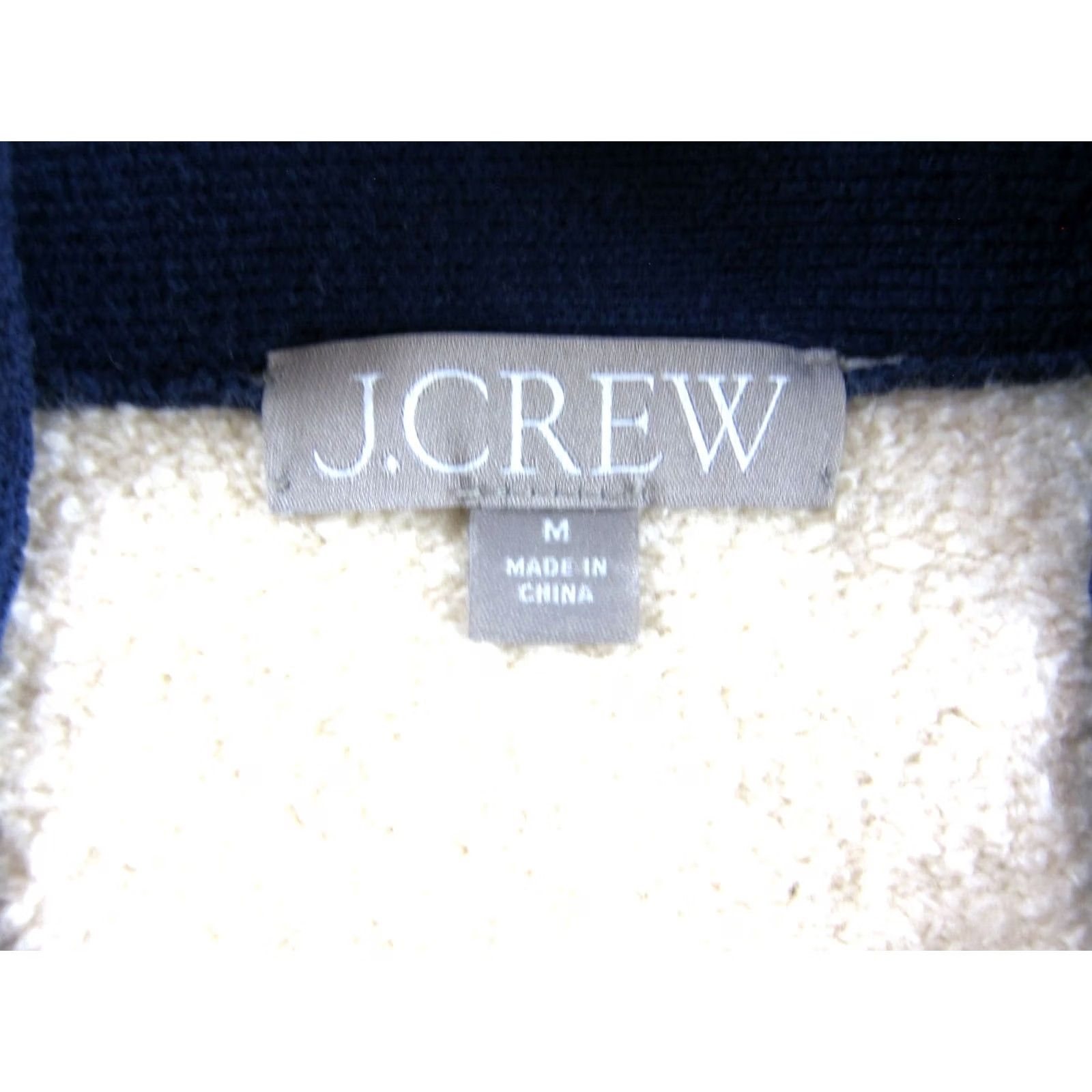 J.Crew J.CREW Blue Ivory Textured Boucle Cardigan Lady Sweater M Jacket Button Gold Button Cardigan Sweater M Ladies Ivory Boucle Knit Size M / US 6-8 / IT 42-44 - 3 Thumbnail