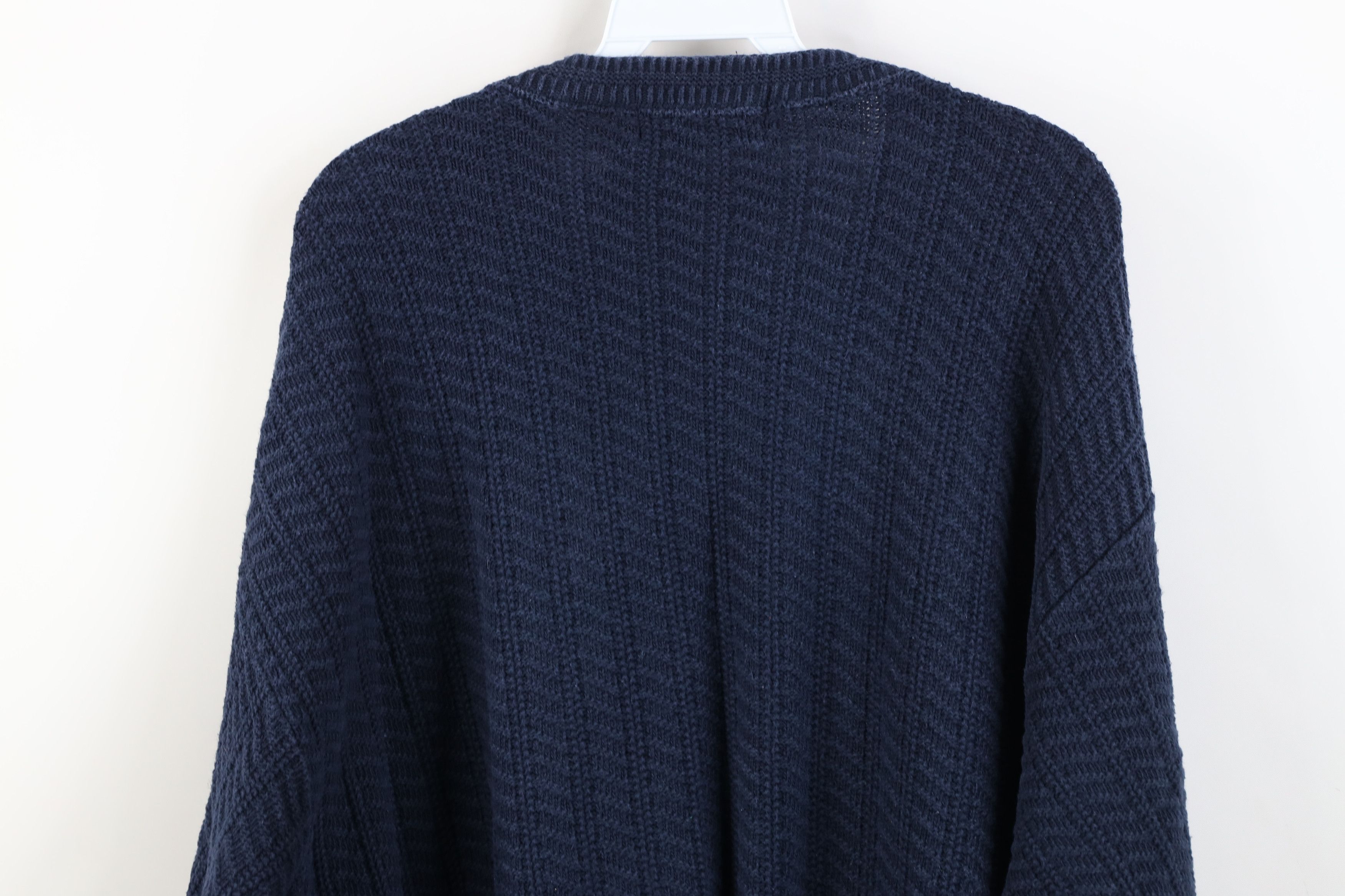 Vintage Vintage 90s Streetwear Framed Cotton Knit Sweater Blue USA Size US M / EU 48-50 / 2 - 8 Thumbnail