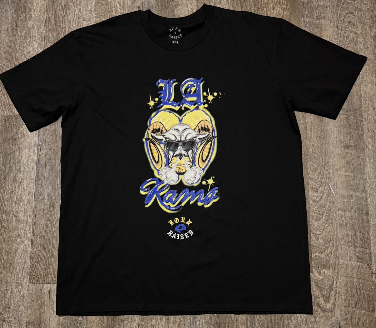Born X Raised Born x Raised Rams Graffiti Shirt size 3XL Size US XXL / EU 58 / 5 - 3 Thumbnail