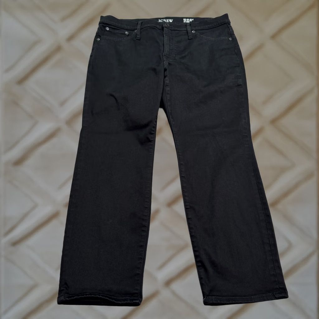 J.Crew J.Crew Slim Fit Straight Ankle Denim Jeans Womens 32 Petite Black 14 High Rise Size 24" / US 00 / IT 34 - 1 Thumbnail