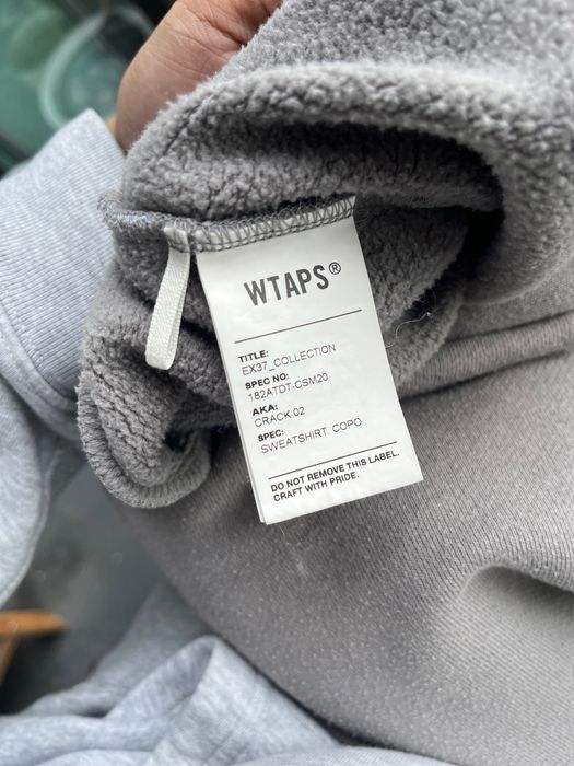 Wtaps WTAPS Bones 01 Gray Hoodie | Grailed