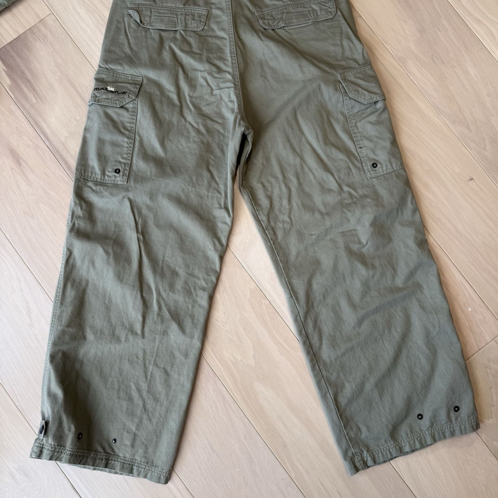 Massive × Vintage Vintage Massive Cargo Pants 36 Beige Baggy Skater Streetwear Size US 36 / EU 52 - 7 Thumbnail