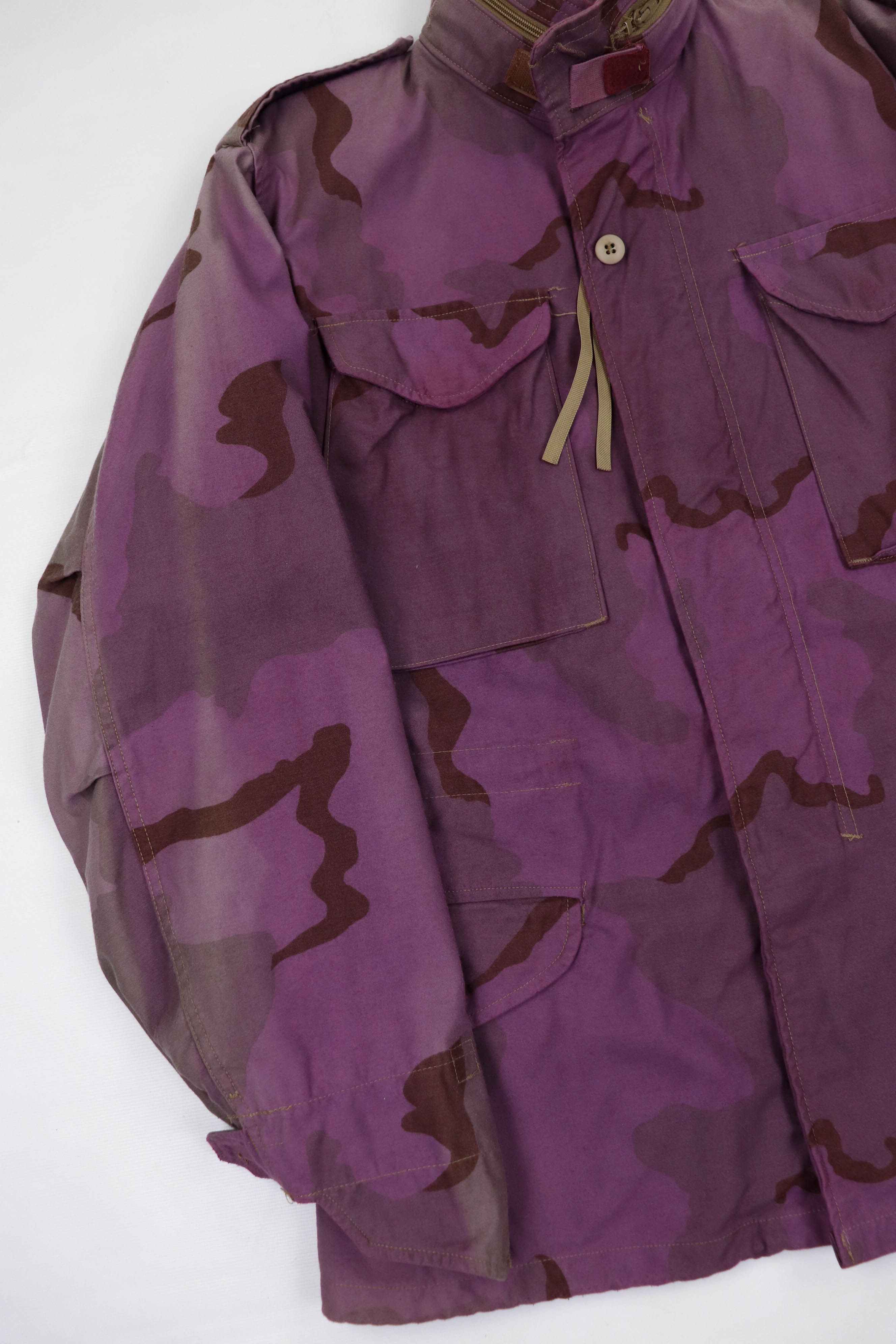 Vintage Vintage Custom Repainted Sun Faded Purple Camo M-65 FJacket Size US S / EU 44-46 / 1 - 4 Thumbnail