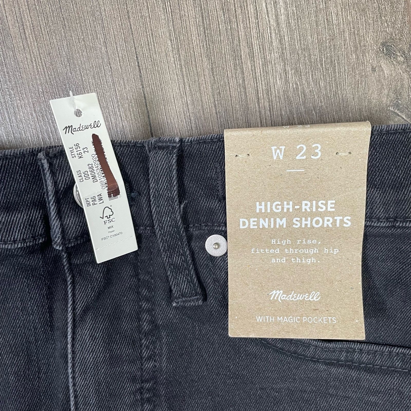 Madewell Madewell High Rise Denim Wash Jean Shorts US Women's 23 Size 23" - 3 Thumbnail