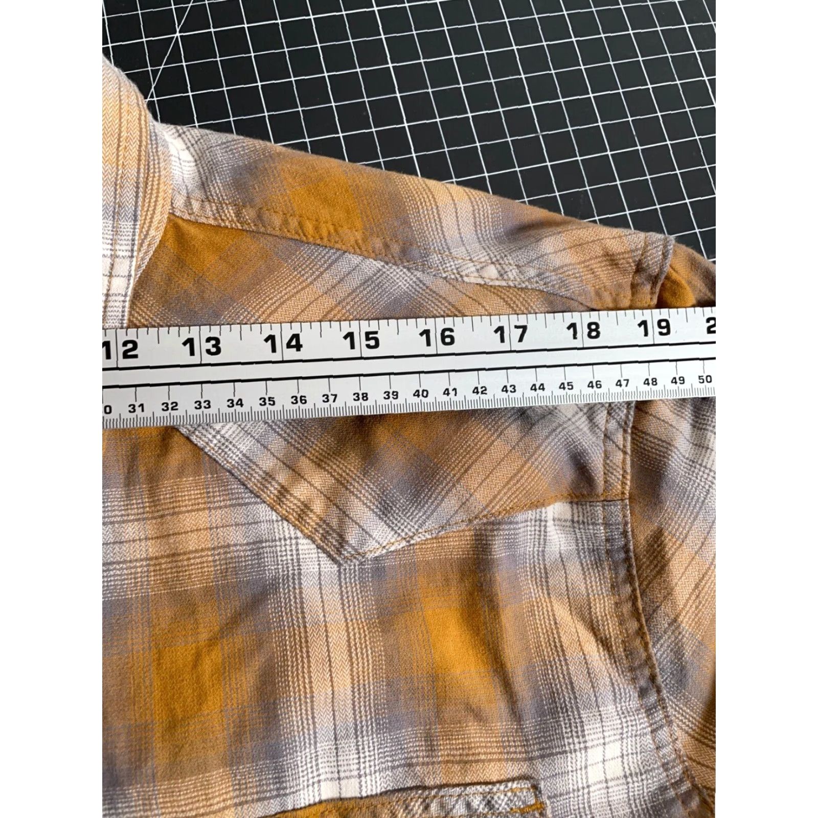 Wrangler Wrangler Western Style Shirt Adult XL Brown Plaid Long Sleeve Snap Button Casual Mens Size US XL / EU 56 / 4 - 7 Thumbnail
