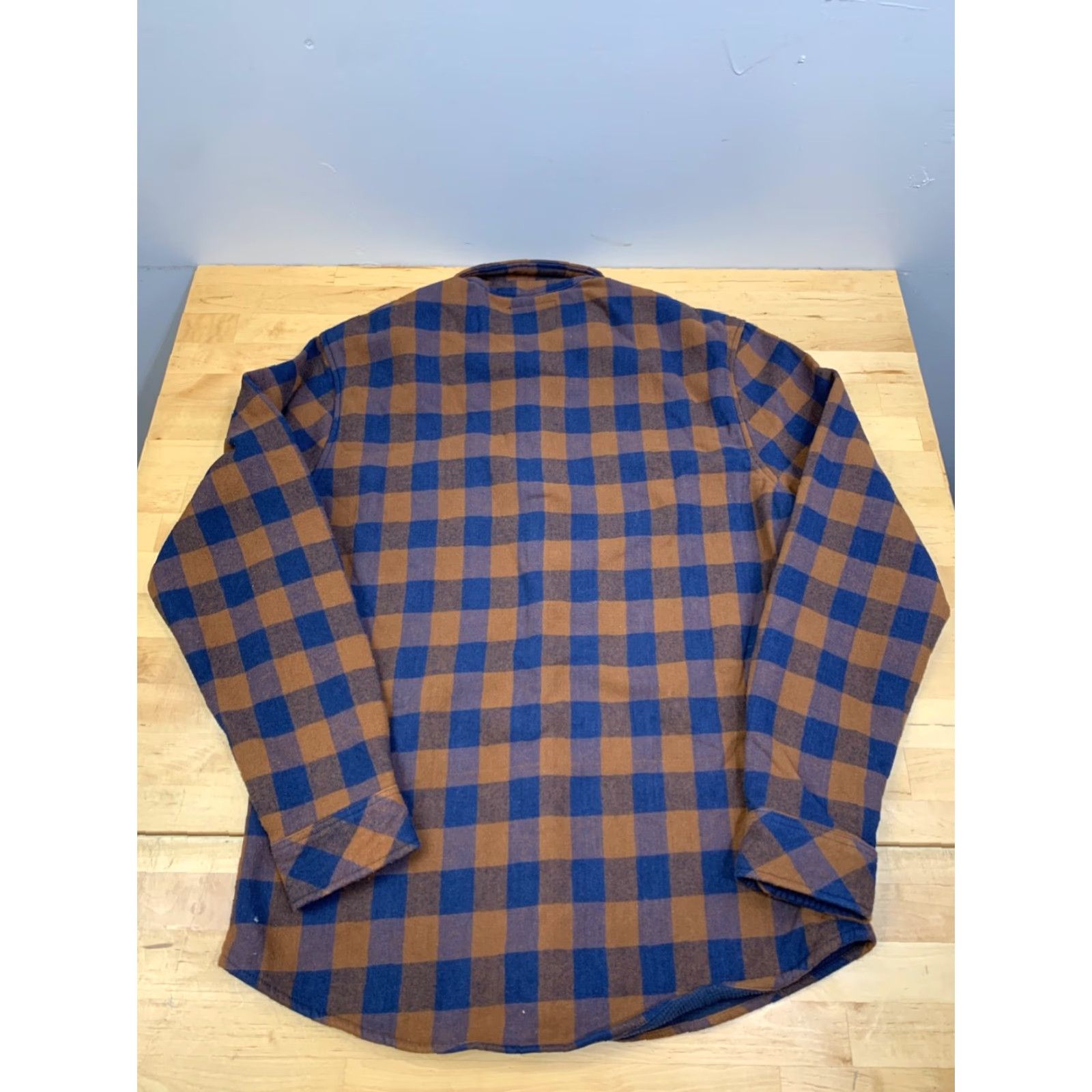 Nomad Nomad Button-Up Shirt Mens M Plaid Lined Flannel Outdoor Casual 12048 Blue Cotton Winter Fall Spring Regular Size US M / EU 48-50 / 2 - 8 Thumbnail